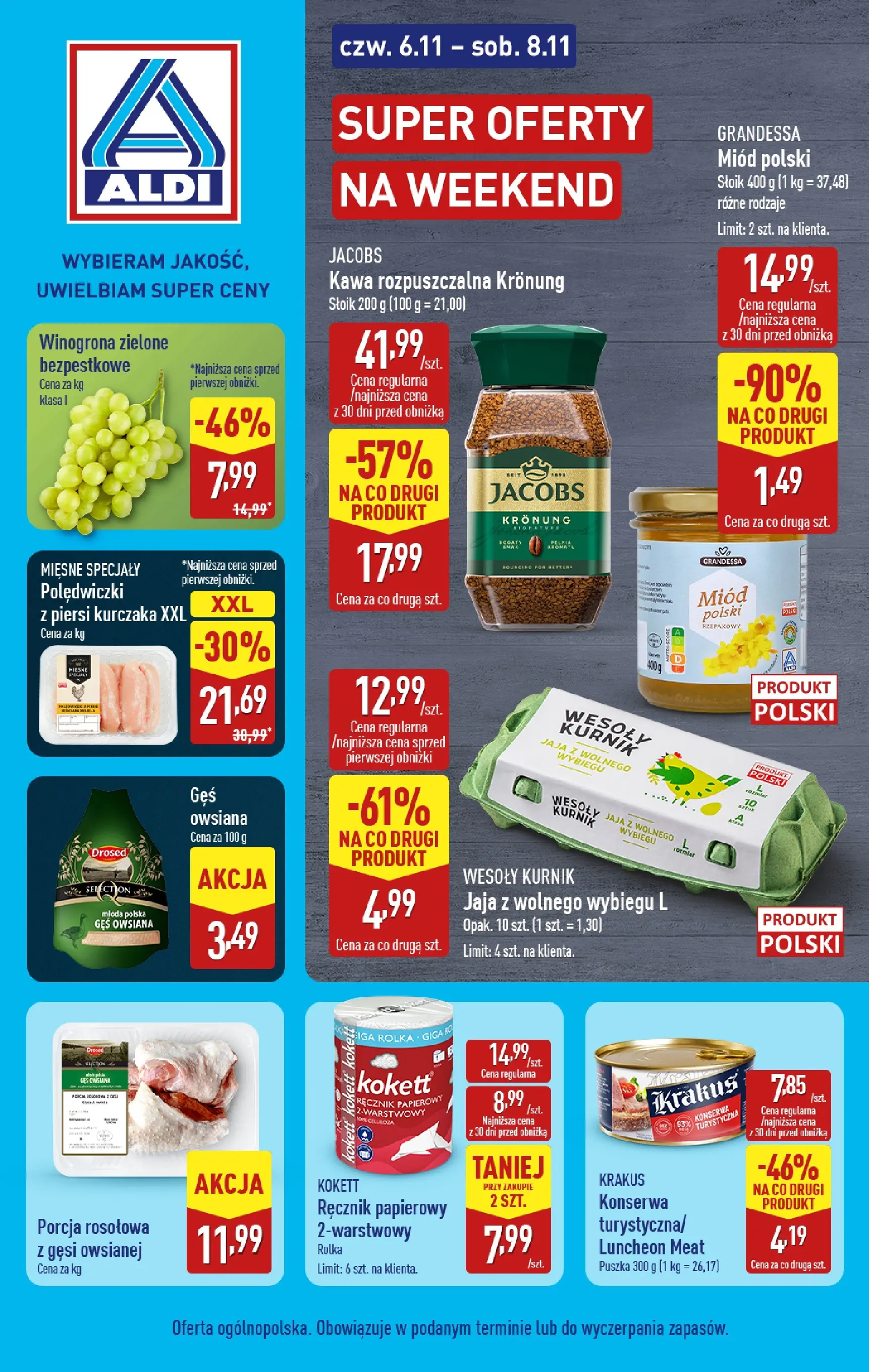 Aldi - Super oferty na weekend w ALDI od 05.11.2025 - Ulotka PDF, promocje | Strona: 1