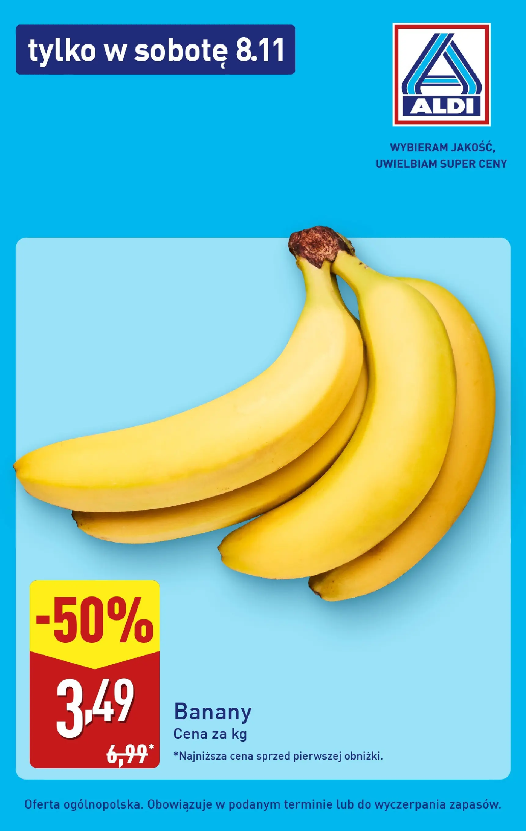 Aldi Gazetka - Tylko w sobotę od 08.11.2025 - Ulotka PDF, promocje | Strona: 3 | Produkty: Banany