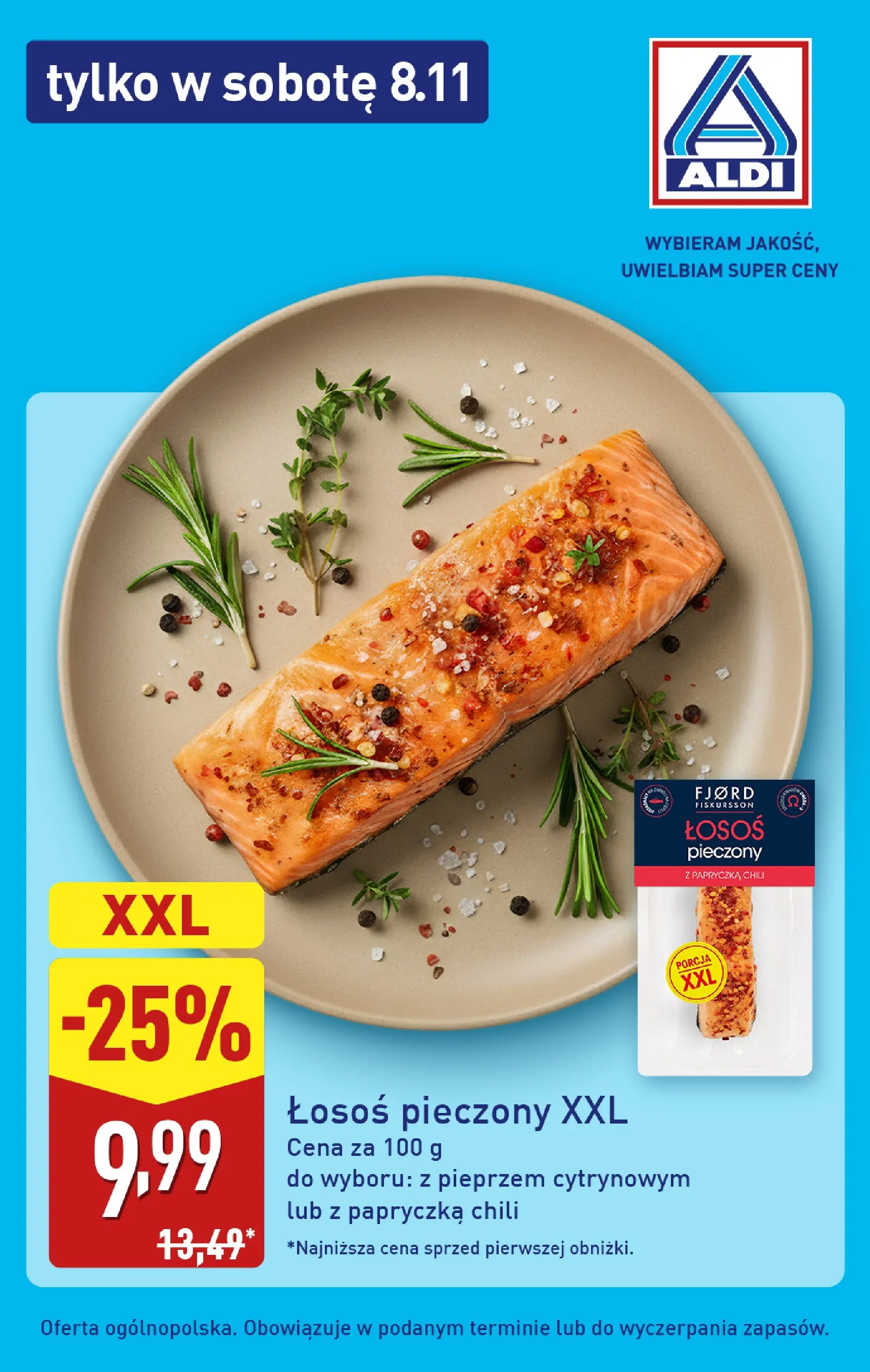 Aldi Gazetka - Tylko w sobotę od 08.11.2025 - Ulotka PDF, promocje | Strona: 4 | Produkty: Chili, Łosoś