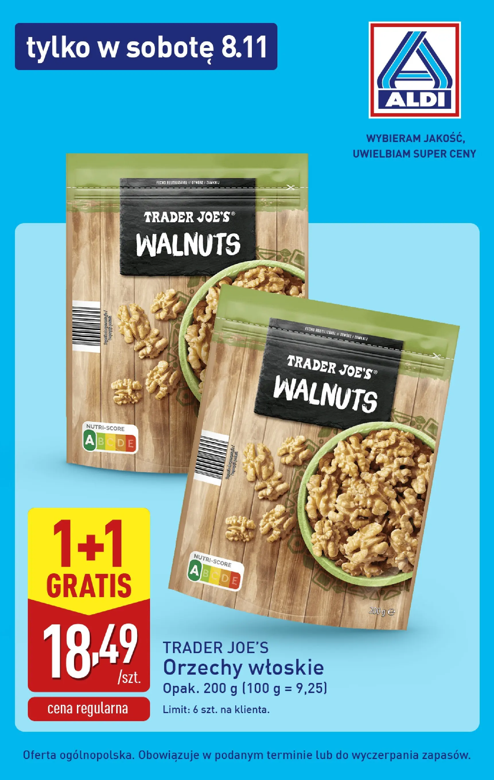 Aldi Gazetka - Tylko w sobotę od 08.11.2025 - Ulotka PDF, promocje | Strona: 5 | Produkty: Orzechy włoskie, Orzechy