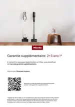 MDA Miele 3 ans de garantie suppl&eacute;mentaire - au 31.12.2025