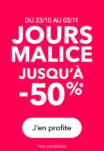 Grain de malice Jours malice Jusq'à -50% - au 03.11.2025