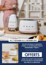 Pulsat Smeg Duo de pinces et r&eacute;chauffe pain offerts - au 31.12.2025