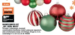 Weihnachtskugel-Set &Oslash; 6 cm 50-teilig im amerikanischen Stil