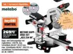 OBI Metabo Kapp- & Zugsäge KGS 254 M inkl. 2 Hartmetall-Sägeblättern - bis 30.11.2025