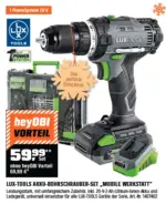 OBI LUX 20 V Akku-Bohrschrauber 1 PowerSystem Mobile Werkstatt inkl. Akku - bis 30.11.2025