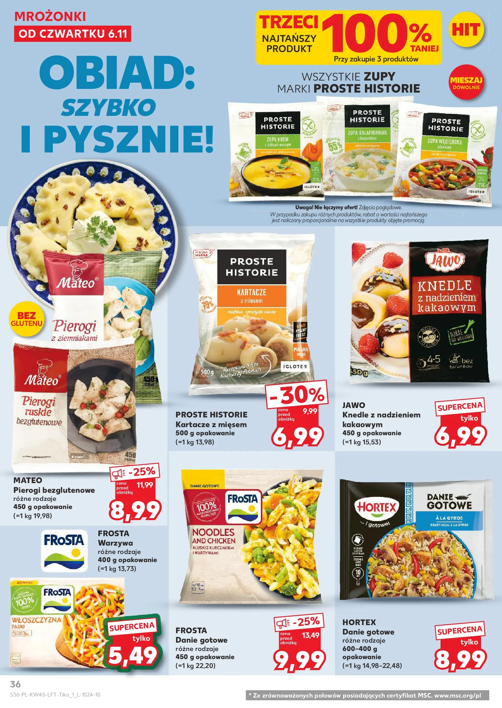 Kaufland gazetka od 06.11.2025 - od jutra PDF | Strona: 36 | Produkty: Pierogi, Zupa, Knedle, Krem