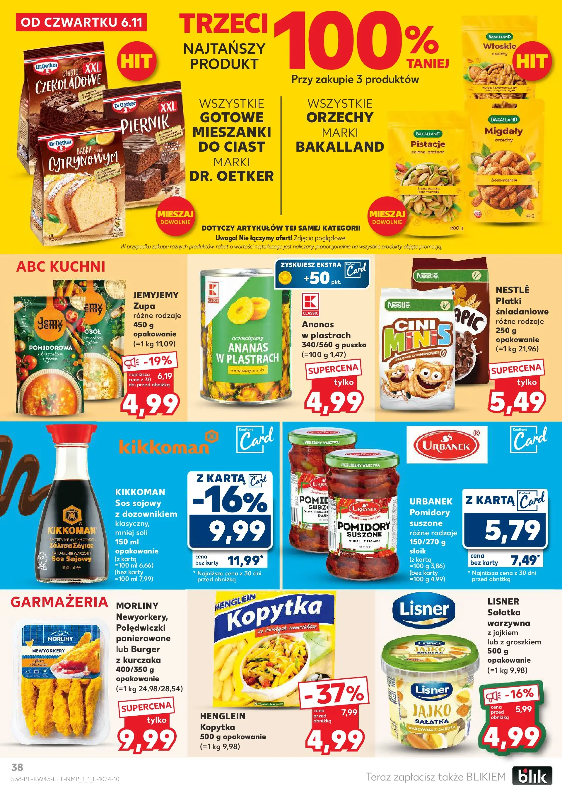Kaufland gazetka od 06.11.2025 - od jutra PDF | Strona: 38 | Produkty: Babka, Płatki, Warzywa, Sos