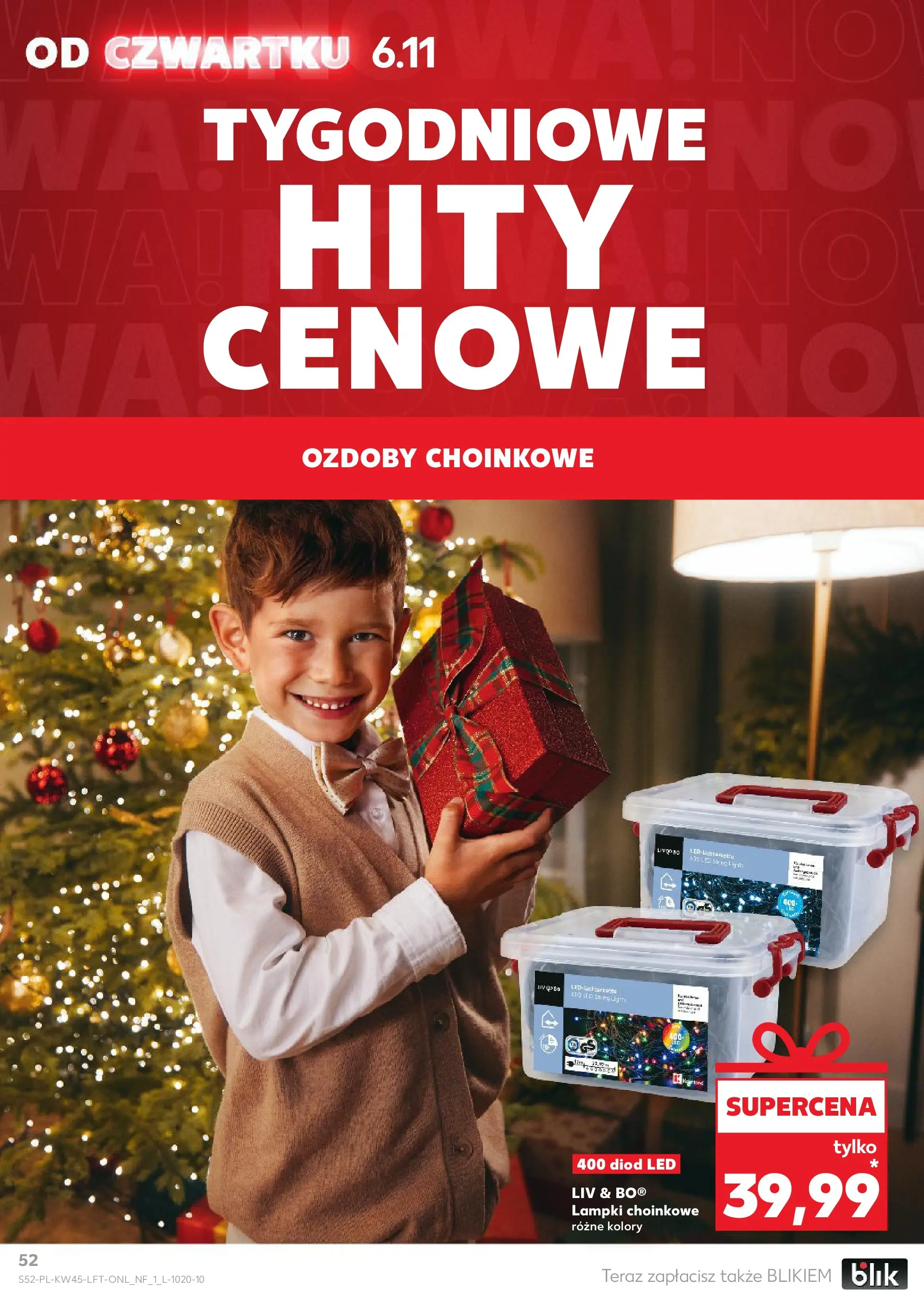 Kaufland gazetka od 06.11.2025 - od jutra PDF | Strona: 52 | Produkty: Lampki choinkowe, Lampki