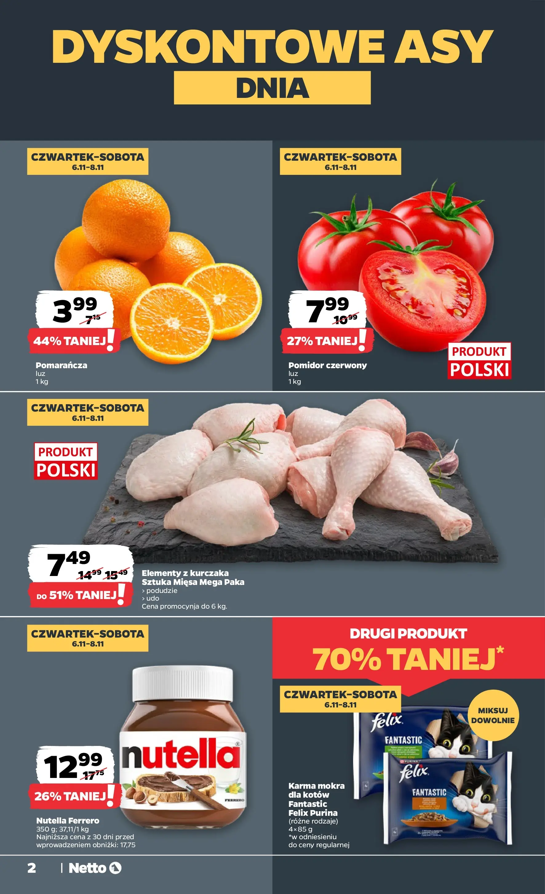 Netto gazetka - Spożywcza od 06.11.2025 - Aktualne promocje | Strona: 2 | Produkty: Nutella