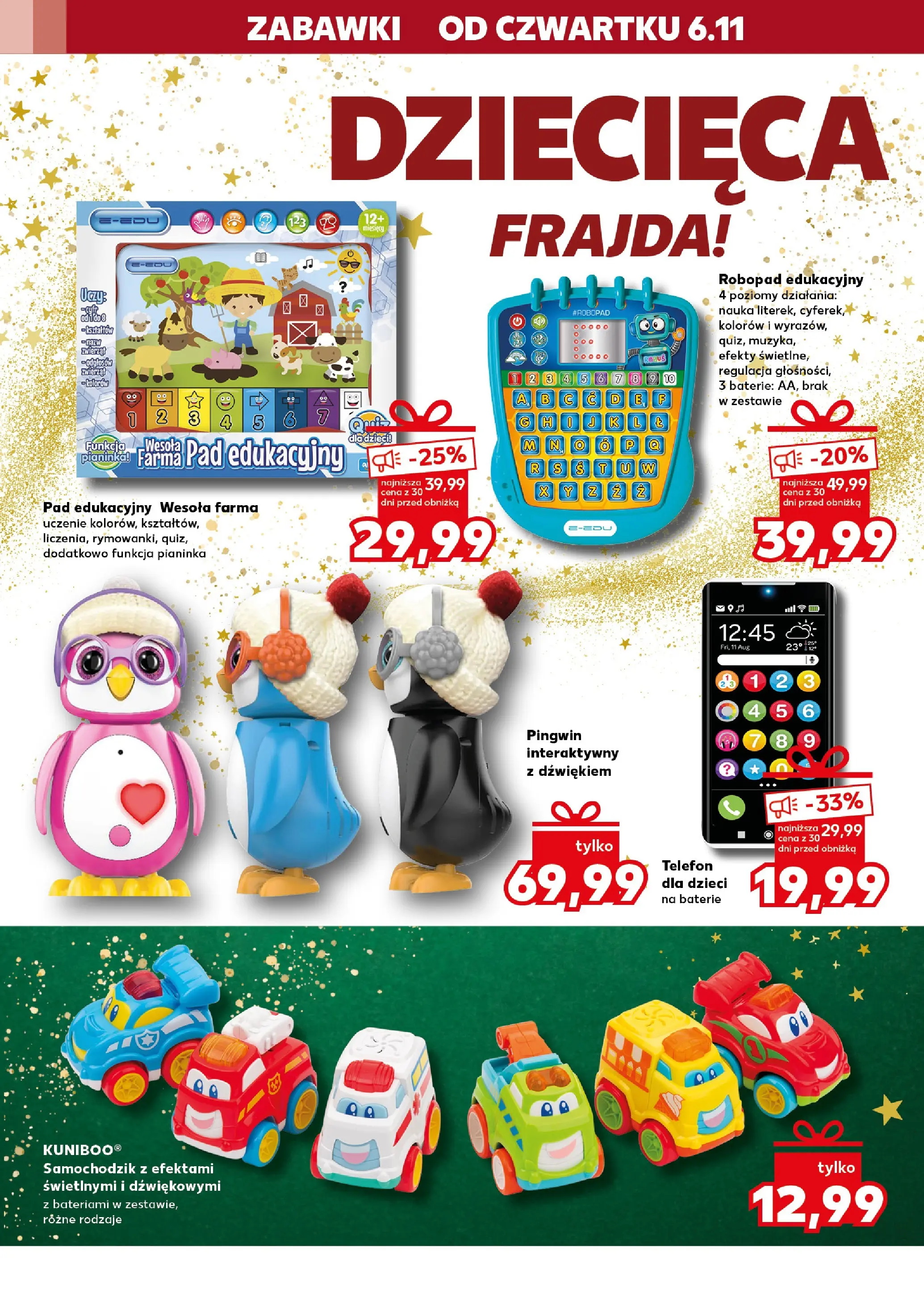 Kaufland gazetka - Zabawki od 06.11.2025 - od jutra PDF | Strona: 8 | Produkty: Telefon, Baterie