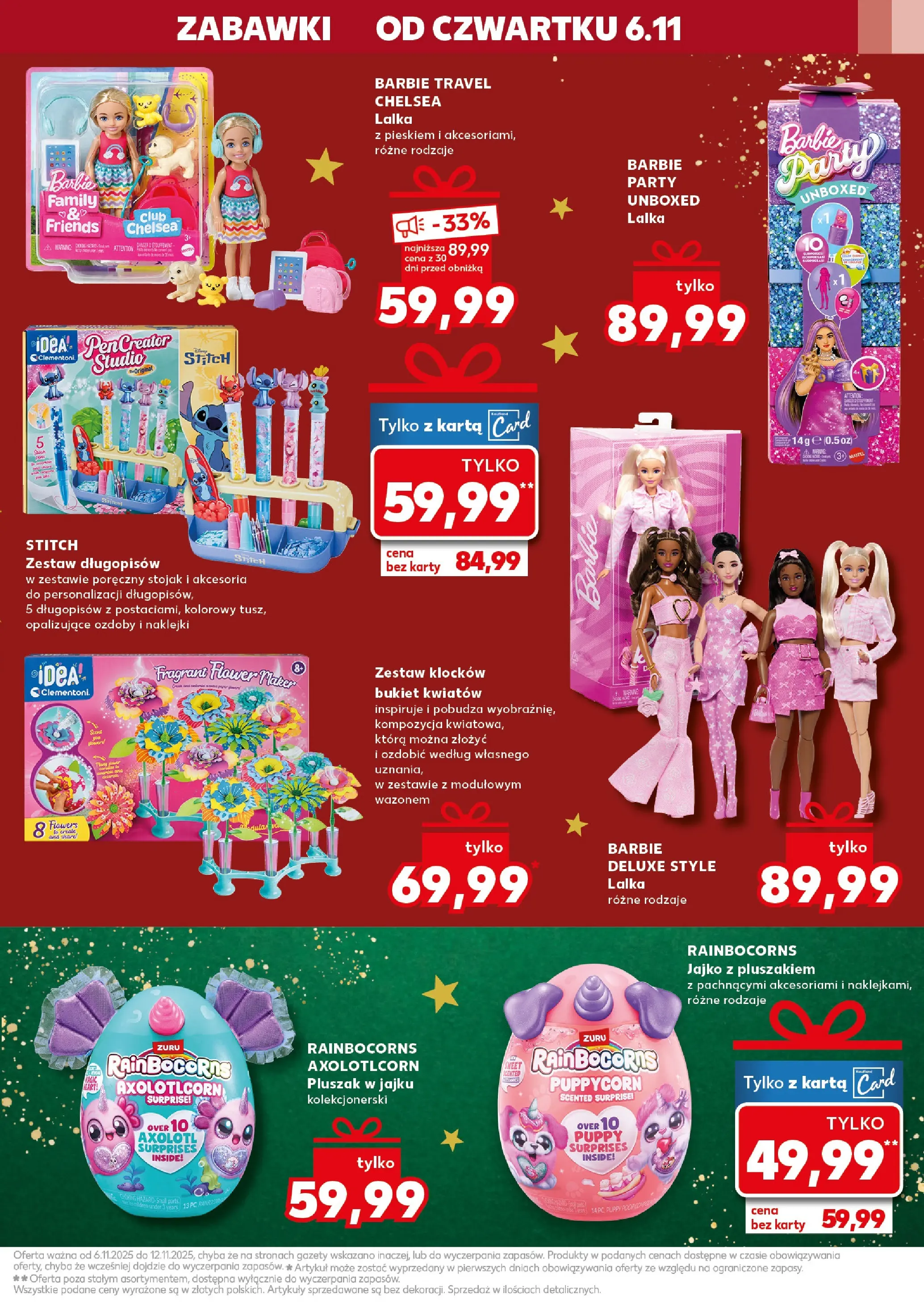 Kaufland gazetka - Zabawki od 06.11.2025 - od jutra PDF | Strona: 17 | Produkty: Karta, Lalka, Barbie, Naklejki