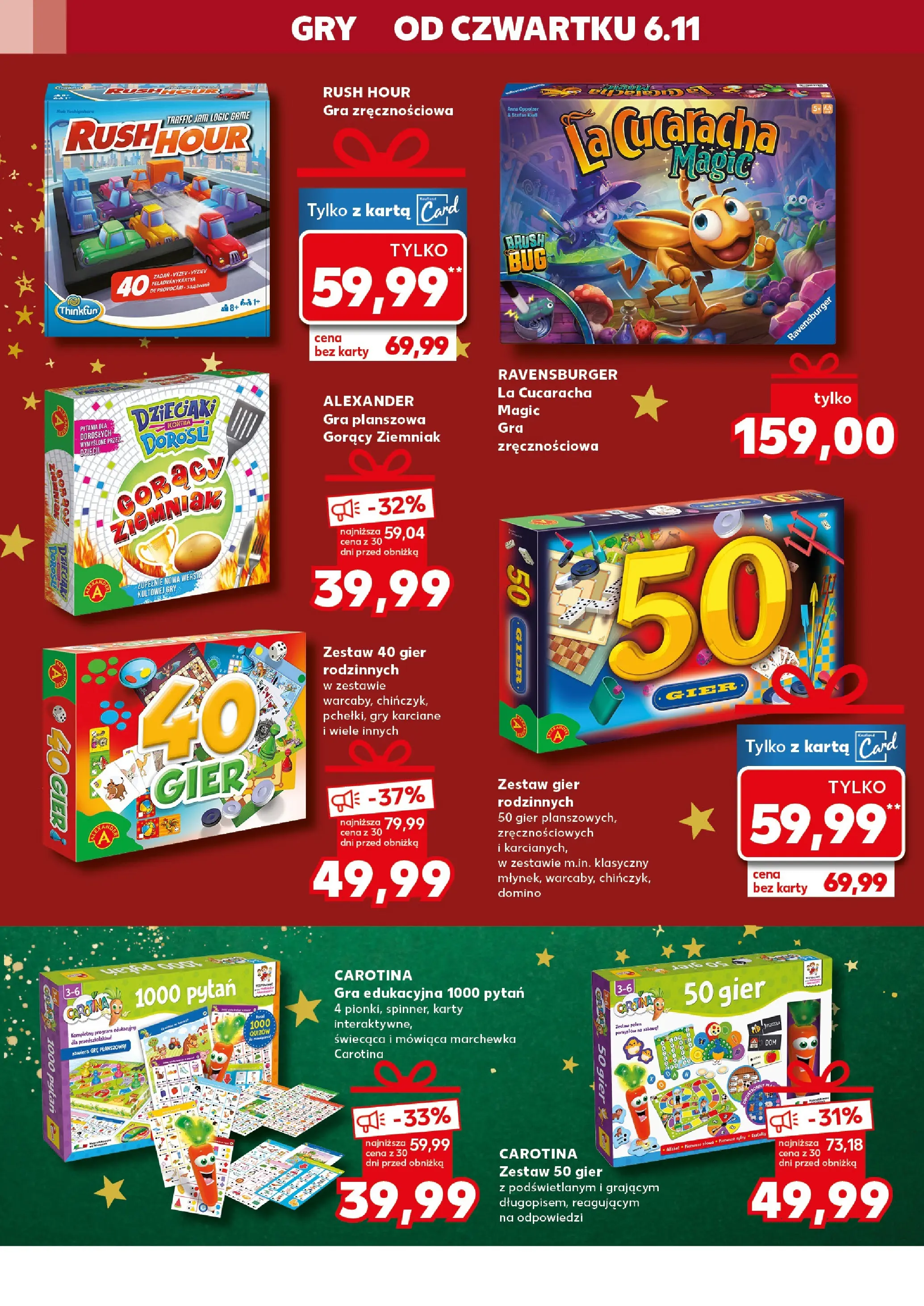 Kaufland gazetka - Zabawki od 06.11.2025 - od jutra PDF | Strona: 28 | Produkty: Karta, Gra, Gry, Marchewka