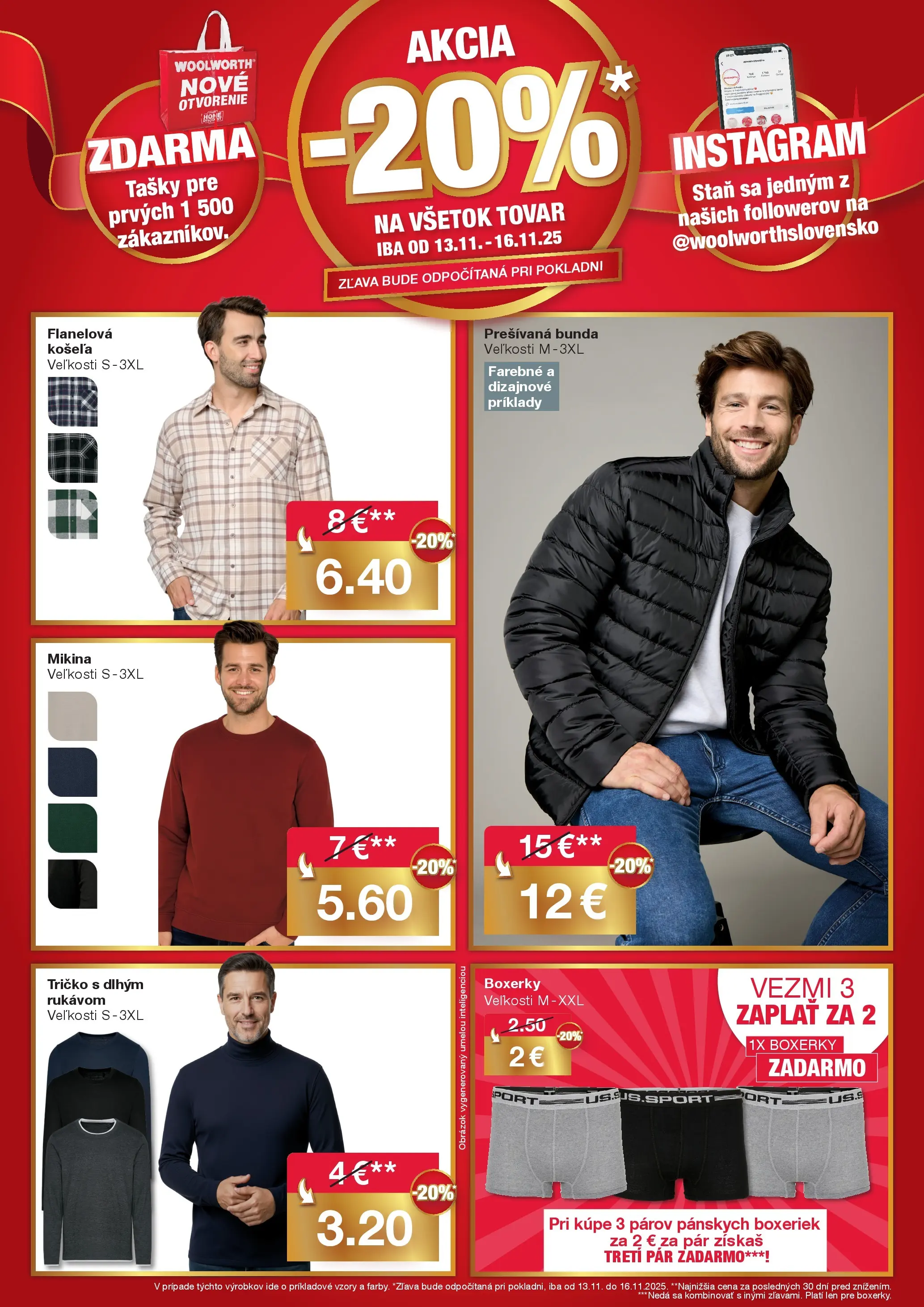 Woolworth - Woolworth: Ahoj Trnava! od 06.11.2025 » aktuálna akcia | Strana: 7 | Produkty: Stan, Košeľa, Bunda, Boxerky