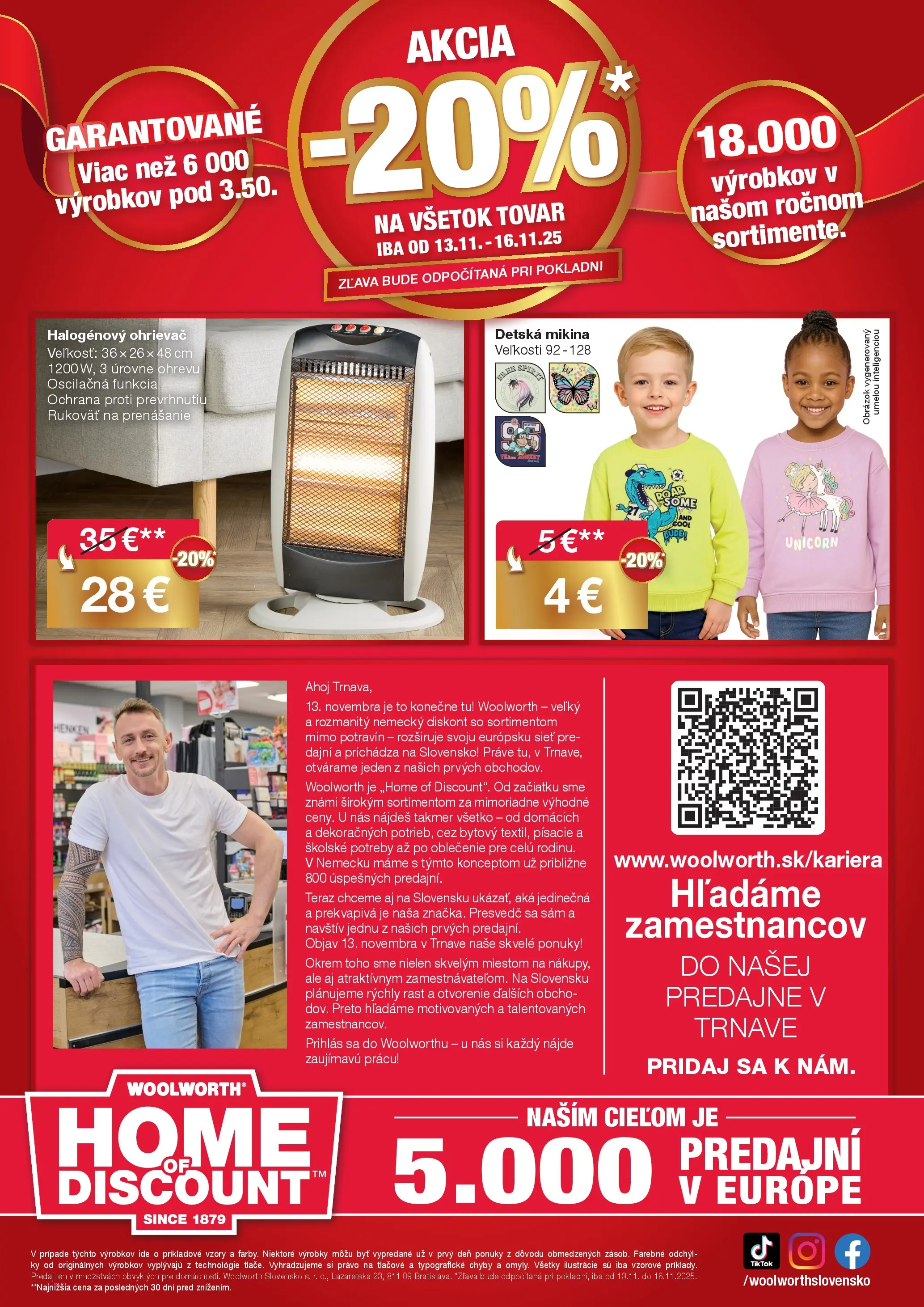 Woolworth - Woolworth: Ahoj Trnava! od 06.11.2025 » aktuálna akcia | Strana: 12 | Produkty: Ohrievač, Mikina