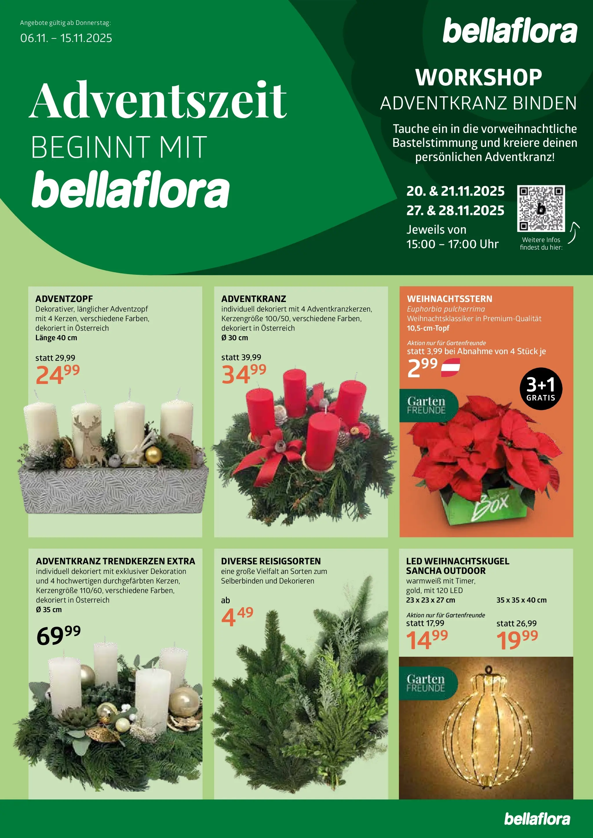 bellaflora - Bellaflora: Flugblatt von 05.11.2025 - Aktuelle Angebote | Seite: 1 | Produkte: Uhr