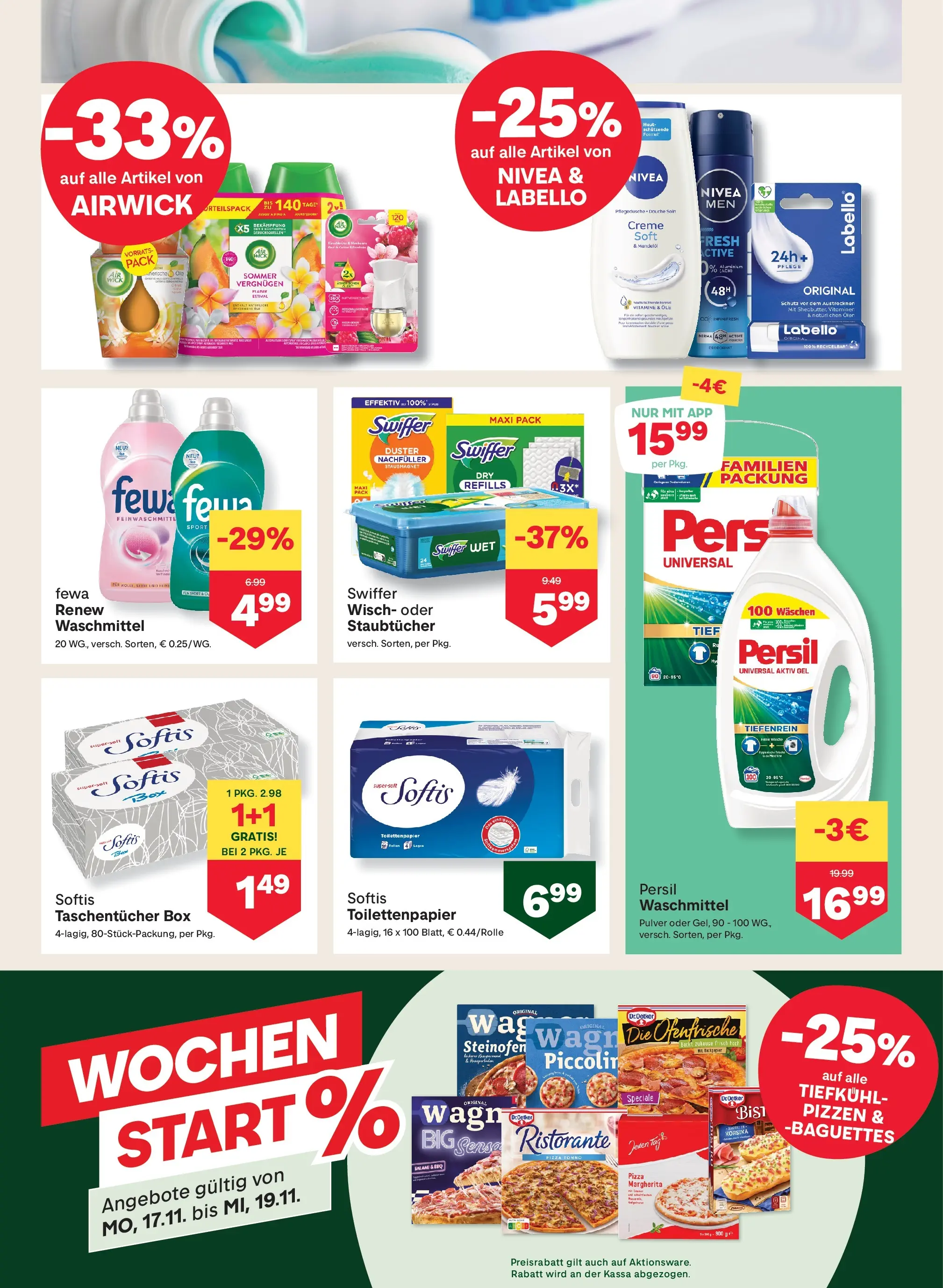 MPREIS Pfunds von 13.11.2025 - Aktuelle Angebote | Seite: 11 | Produkte: Box, Creme, Pizza, Waschmittel