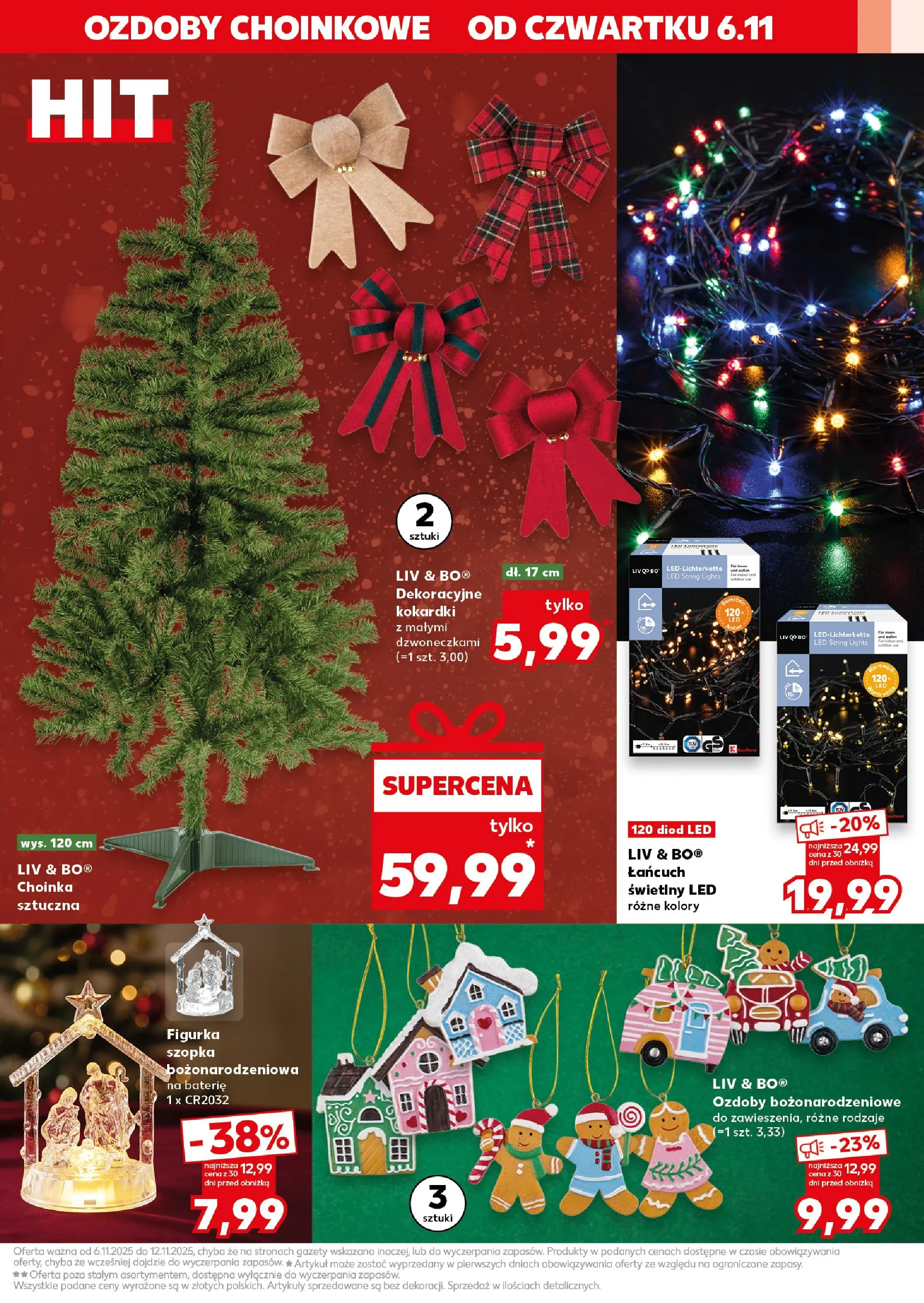 Kaufland gazetka - Mega okazje od 06.11.2025 - od jutra PDF | Strona: 5 | Produkty: Choinka, Baterie