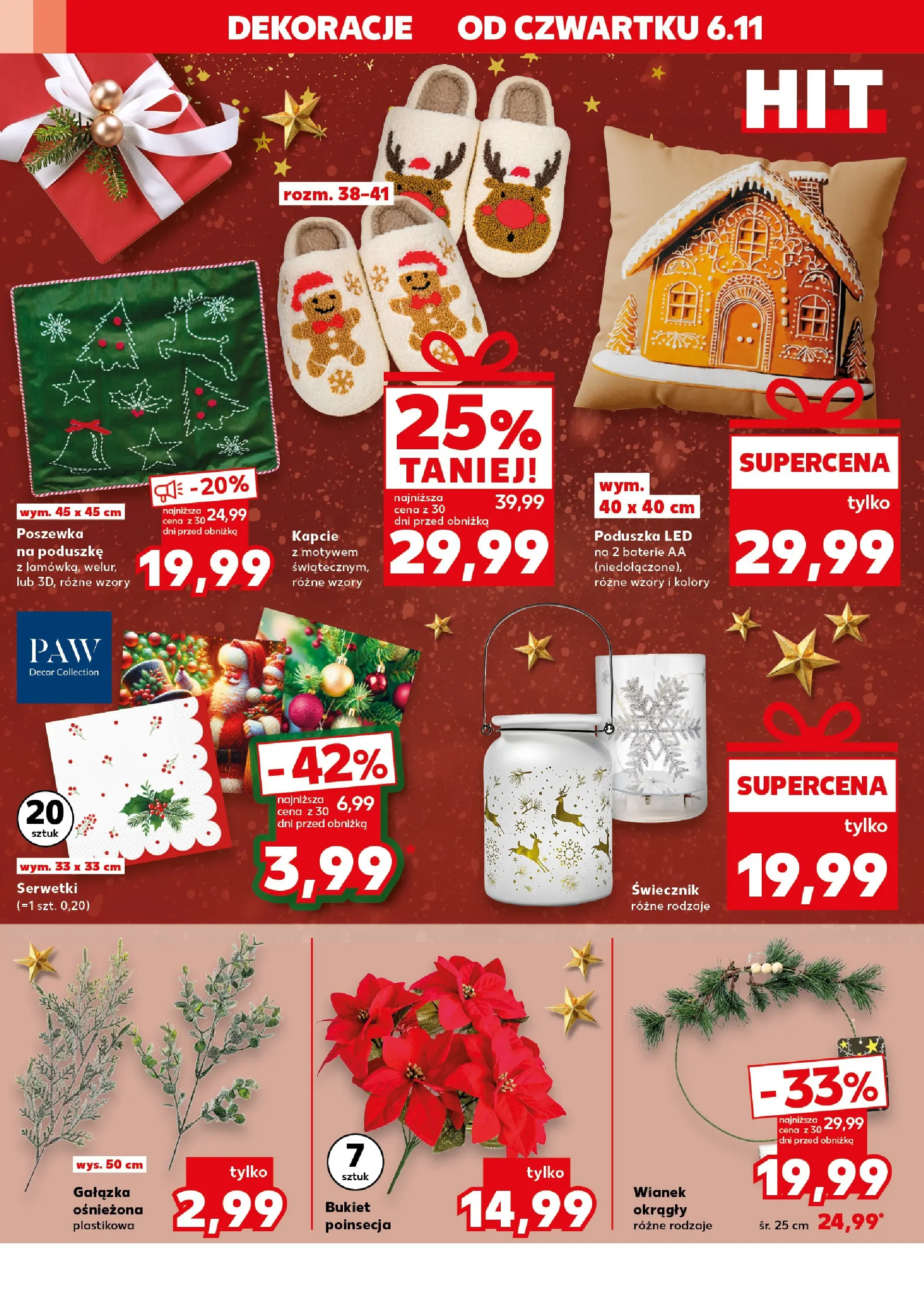 Kaufland gazetka - Mega okazje od 06.11.2025 - od jutra PDF | Strona: 8 | Produkty: Kapcie, Baterie, Poduszka