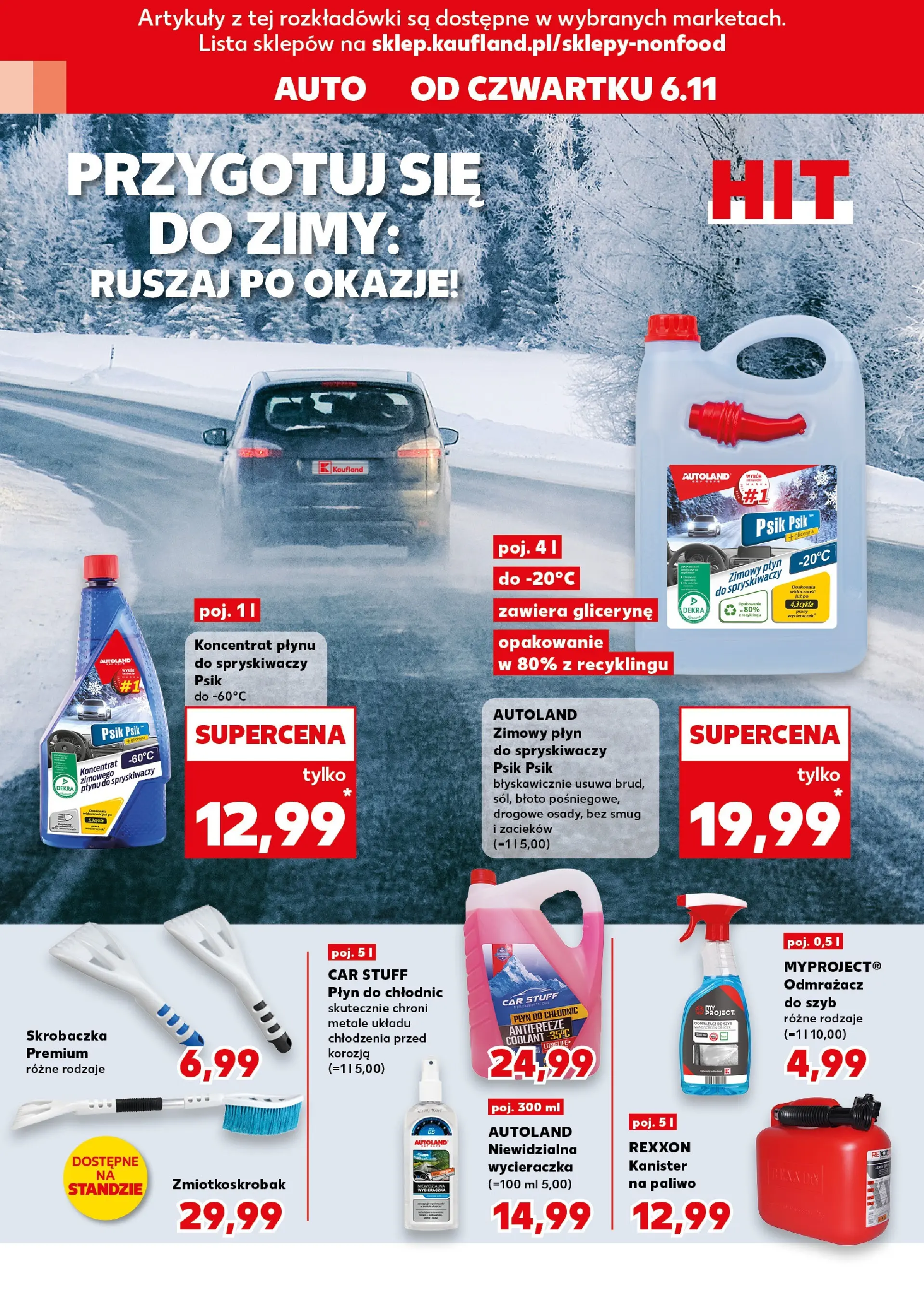 Kaufland gazetka - Mega okazje od 06.11.2025 - od jutra PDF | Strona: 10 | Produkty: Płyn do spryskiwaczy, Wycieraczka