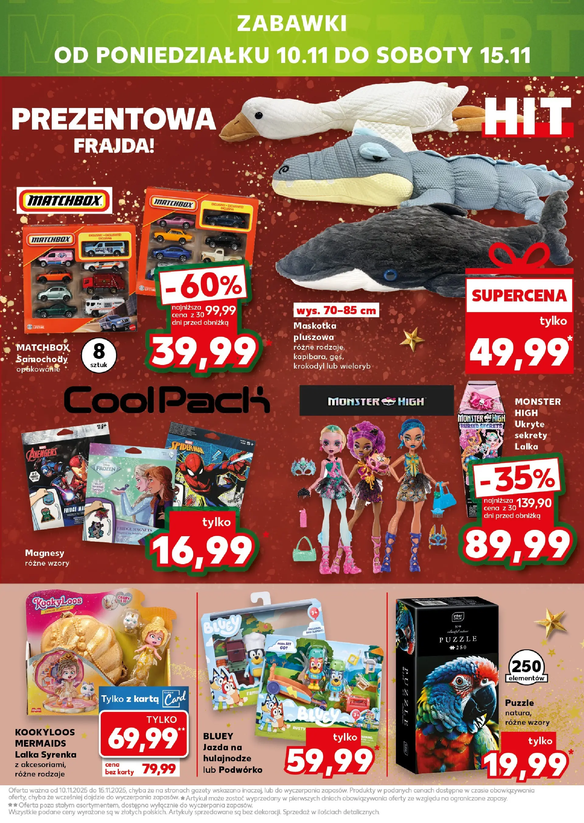Kaufland gazetka - Mega okazje od 06.11.2025 - od jutra PDF | Strona: 17 | Produkty: Karta, Gęś, Lalka