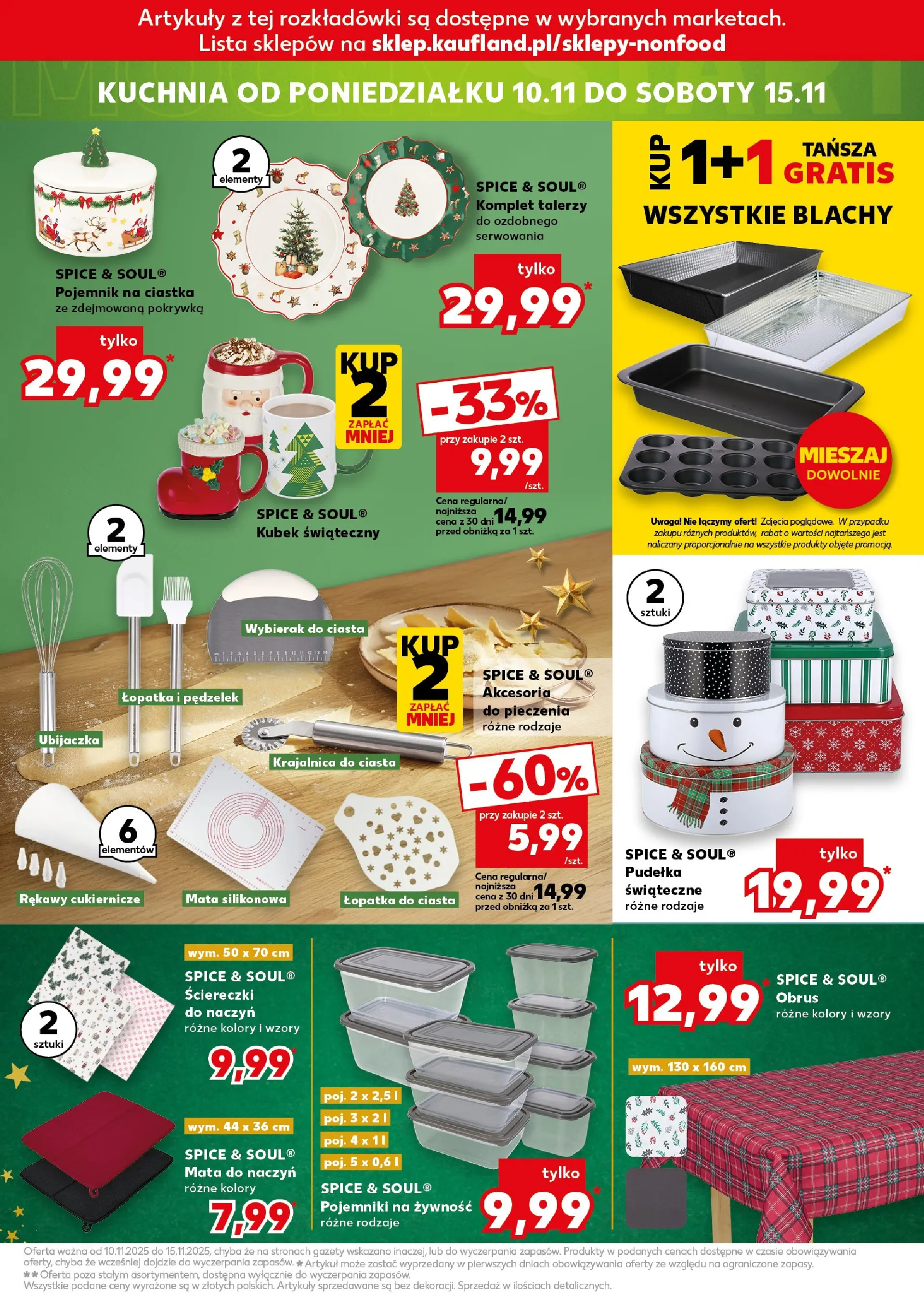 Kaufland gazetka - Mega okazje od 06.11.2025 - od jutra PDF | Strona: 19 | Produkty: Krajalnica, Ciastka, Pojemniki na żywność