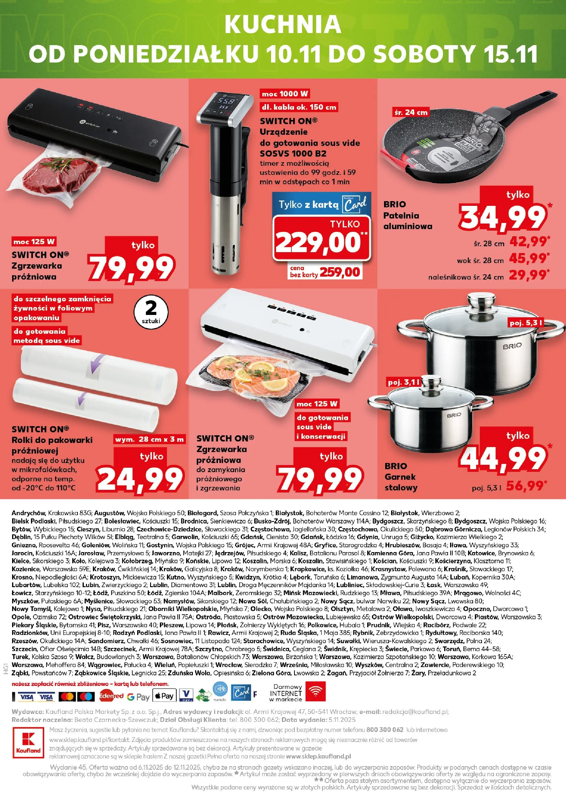 Kaufland gazetka - Mega okazje od 06.11.2025 - od jutra PDF | Strona: 20 | Produkty: Parasol, Rolki, Garnek, Patelnia