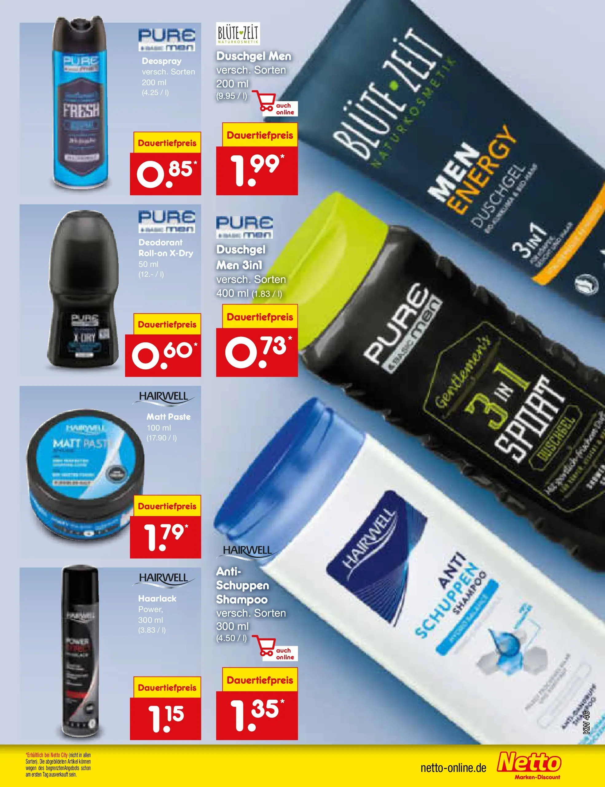 Netto Marken-Discount prospekt Ergolding	 (ab 09.11.2025) » Angebote | Seite: 57 | Produkte: Energy, Shampoo, Duschgel, Deodorant