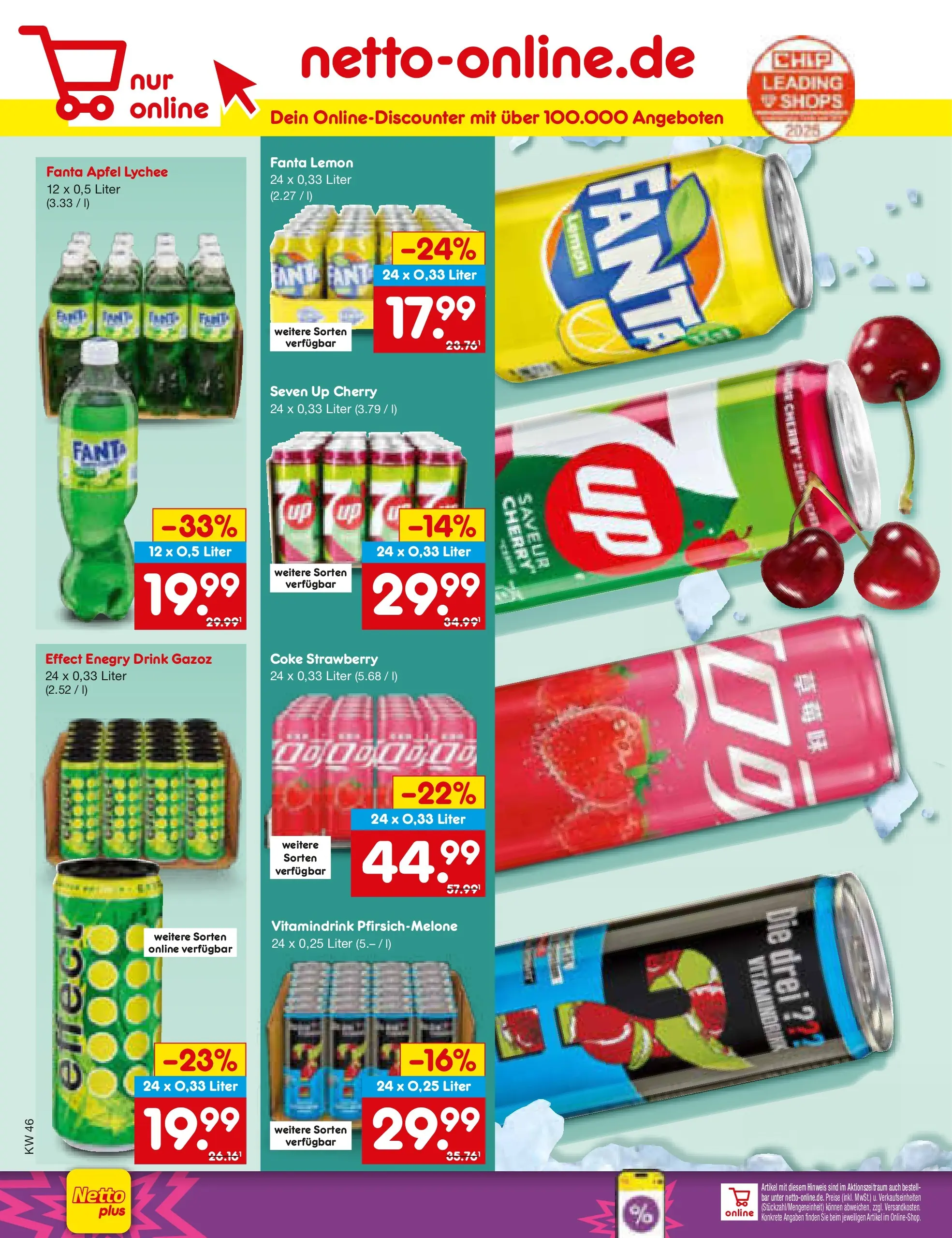 Netto Marken-Discount prospekt Ergolding	 (ab 09.11.2025) » Angebote | Seite: 62 | Produkte: Fanta, Äpfel