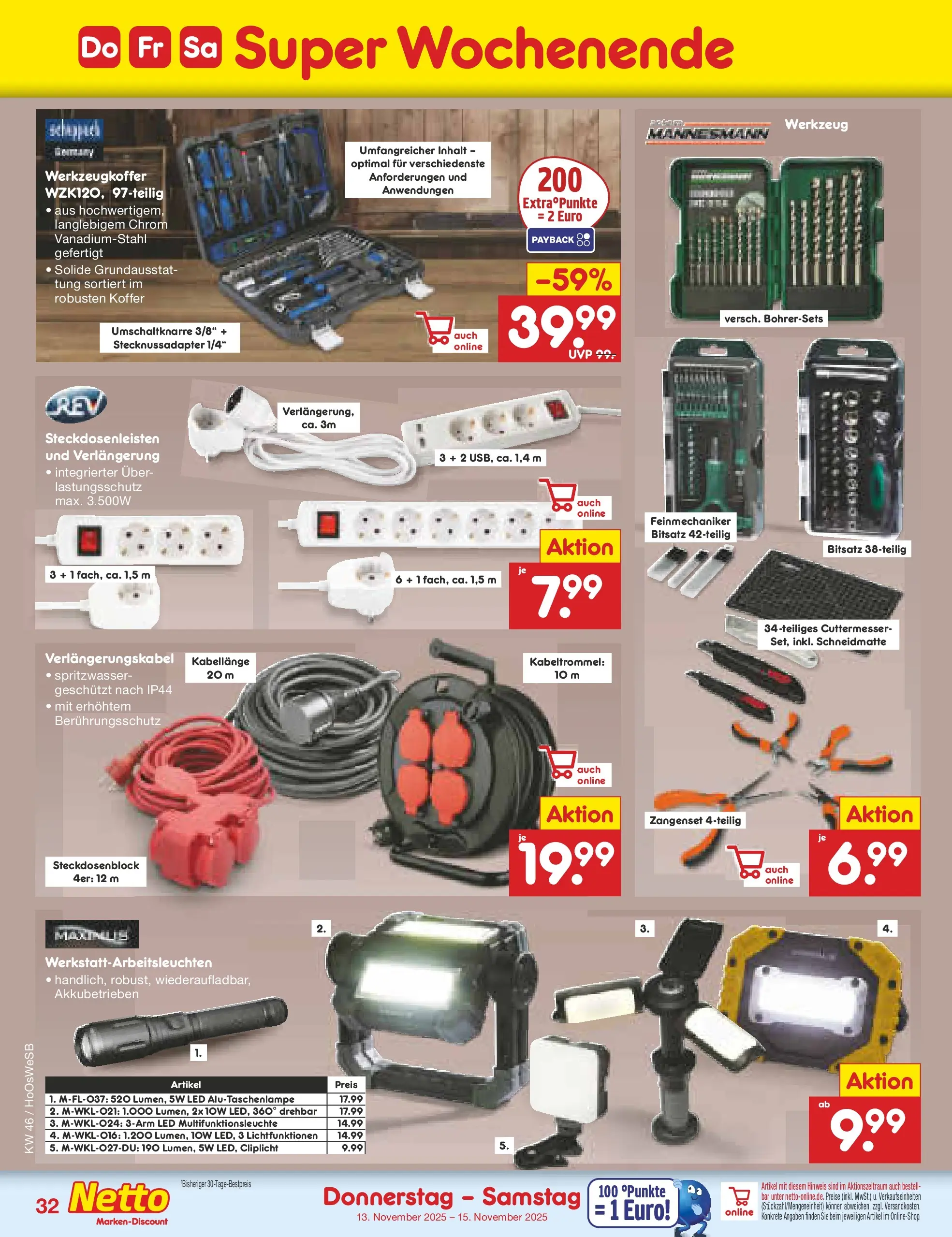 Netto Marken-Discount prospekt Hannover	 (ab 10.11.2025) » Angebote | Seite: 40 | Produkte: Koffer