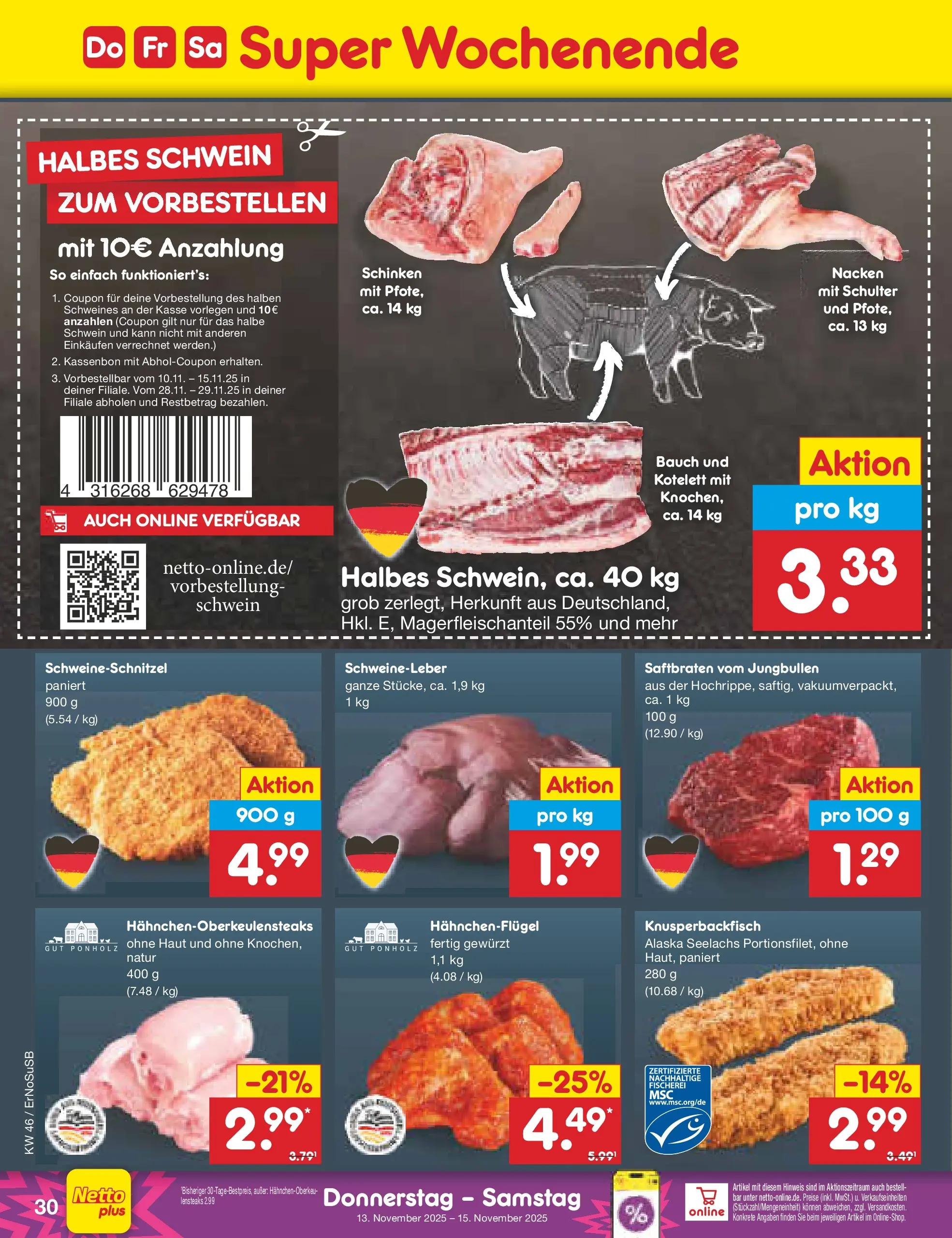 Netto Marken-Discount prospekt Erfurt (ab 10.11.2025) » Angebote | Seite: 38 | Produkte: Schinken Netto Marken-Discount prospekt Erfurt (ab 10.11.2025) » Angebote | Seite: 38 | Produkte: Schinken