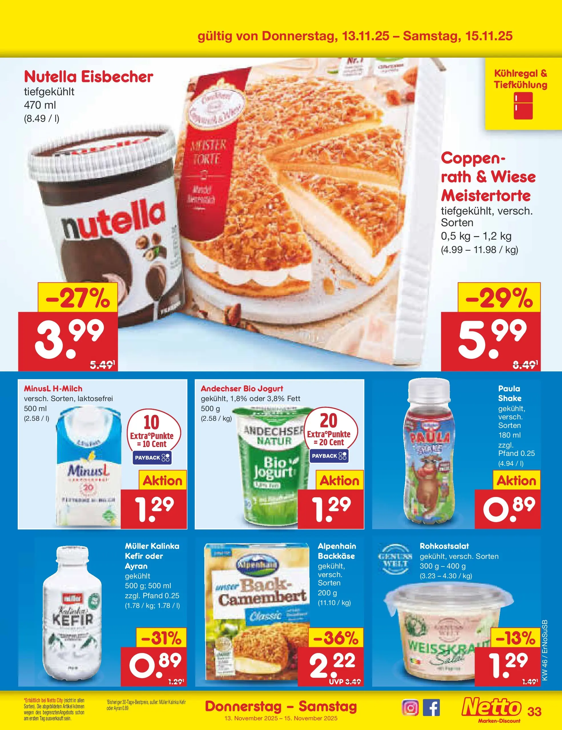 Netto Marken-Discount prospekt Erfurt (ab 10.11.2025) » Angebote | Seite: 41 | Produkte: Kefir, Nutella Netto Marken-Discount prospekt Erfurt (ab 10.11.2025) » Angebote | Seite: 41 | Produkte: Kefir, Nutella
