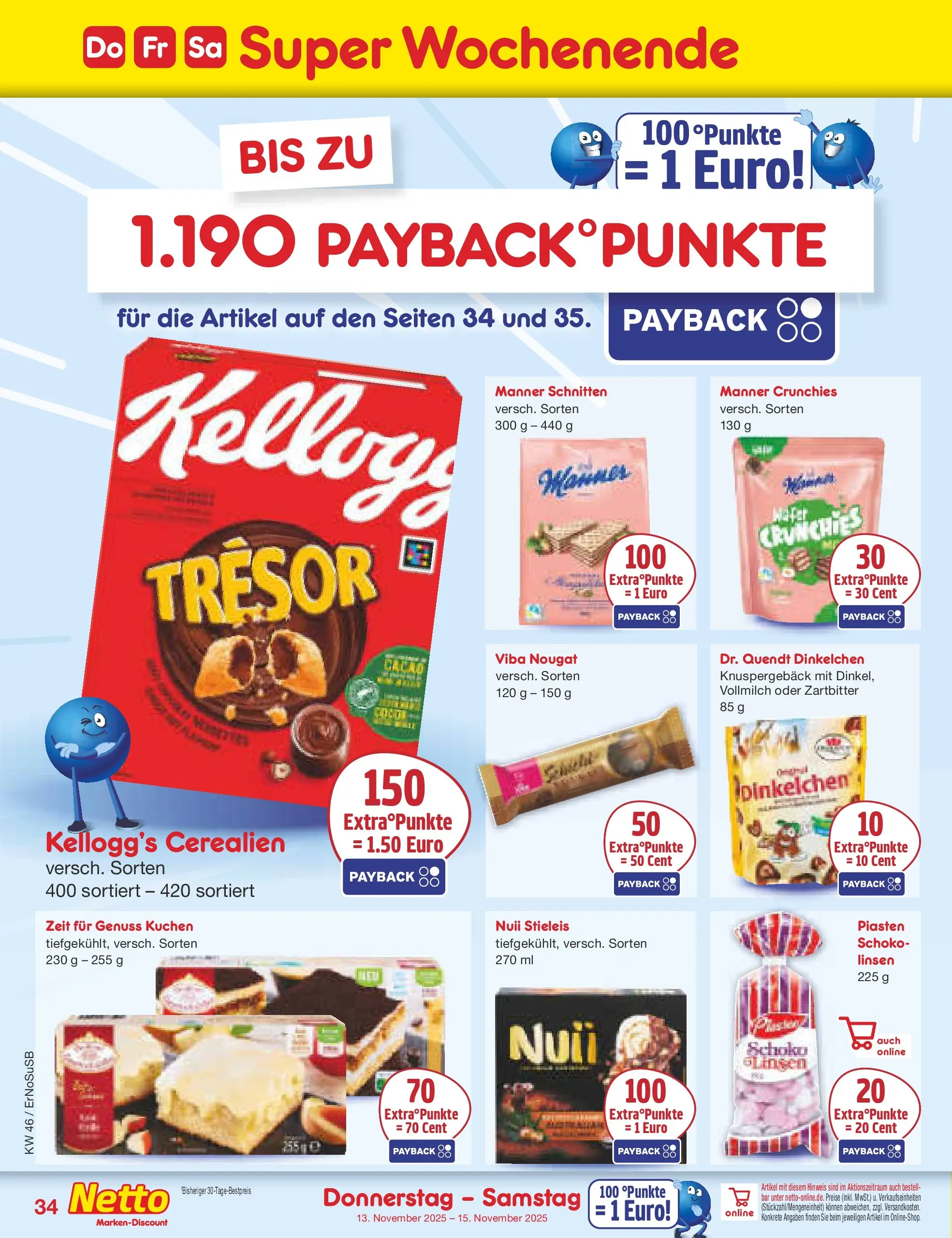 Netto Marken-Discount prospekt Erfurt (ab 10.11.2025) » Angebote | Seite: 42 | Produkte: Kellogg's, Kuchen Netto Marken-Discount prospekt Erfurt (ab 10.11.2025) » Angebote | Seite: 42 | Produkte: Kellogg's, Kuchen