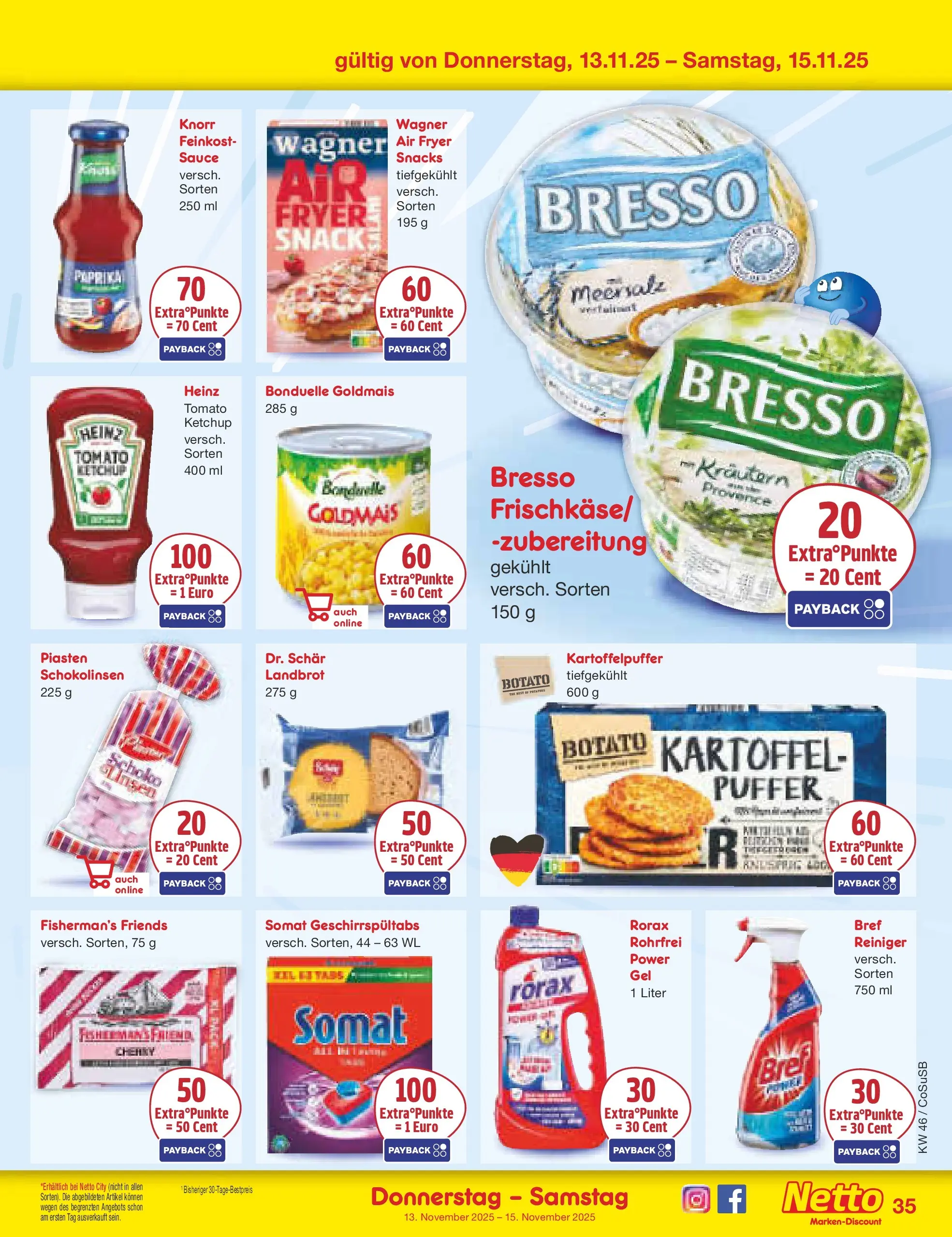 Netto Marken-Discount prospekt Bitterfeld-Wolfen	 (ab 10.11.2025) » Angebote | Seite: 43 | Produkte: Knorr, Bresso, Paprika, Ketchup