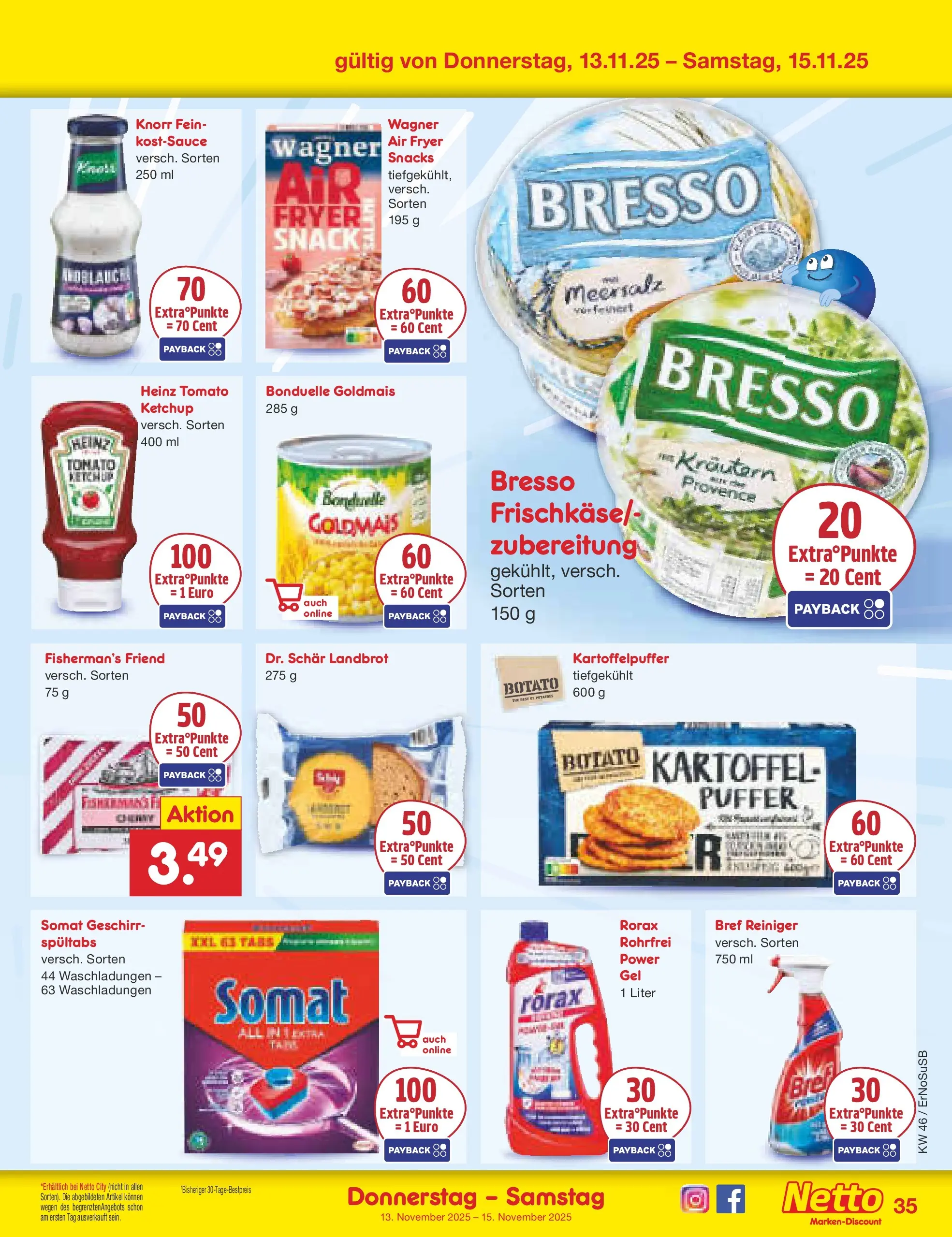 Netto Marken-Discount prospekt Erfurt (ab 10.11.2025) » Angebote | Seite: 43 | Produkte: Knorr, Bresso, Ketchup Netto Marken-Discount prospekt Erfurt (ab 10.11.2025) » Angebote | Seite: 43 | Produkte: Knorr, Bresso, Ketchup