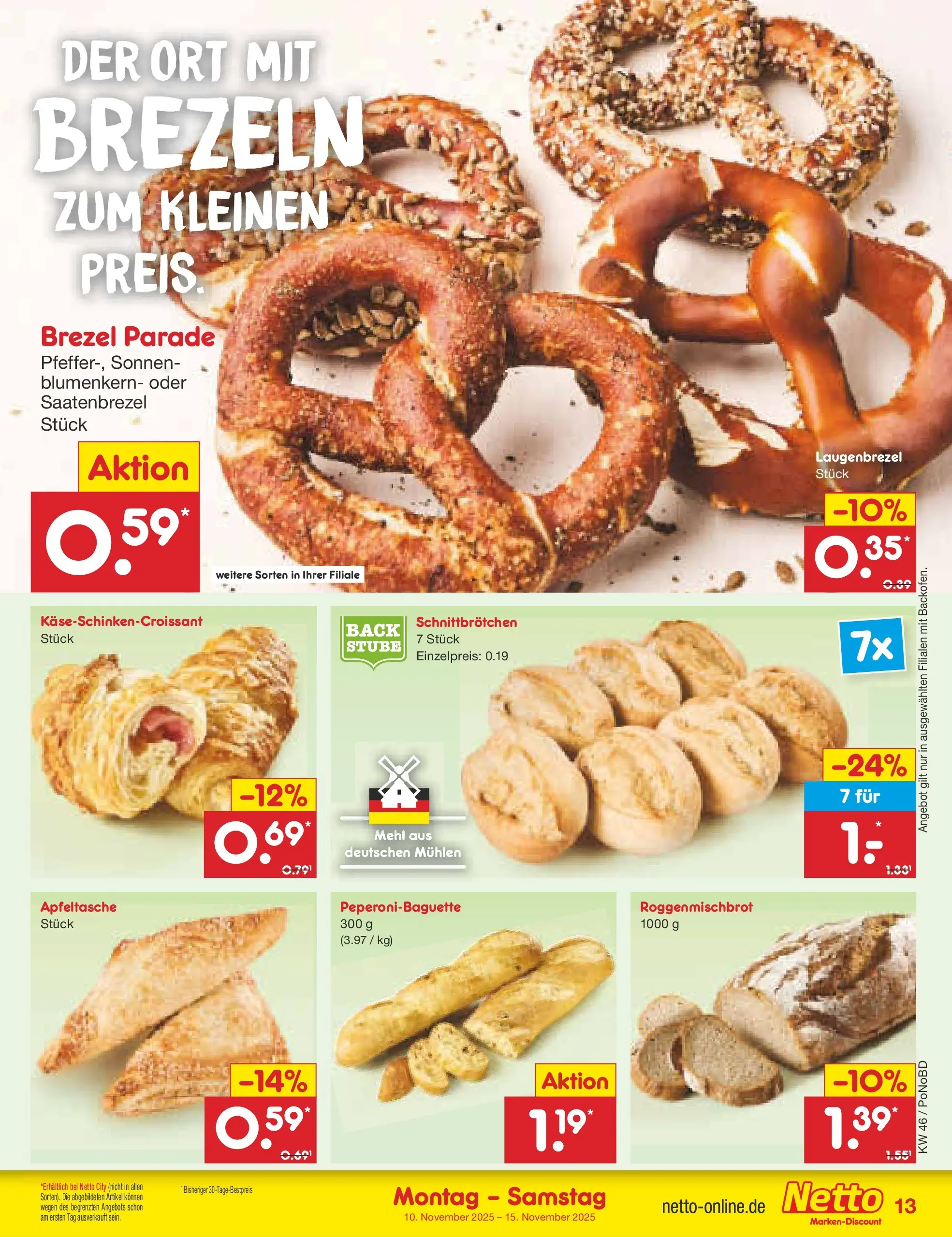 Netto Marken-Discount prospekt Selb	 (ab 10.11.2025) » Angebote | Seite: 13 | Produkte: Mehl