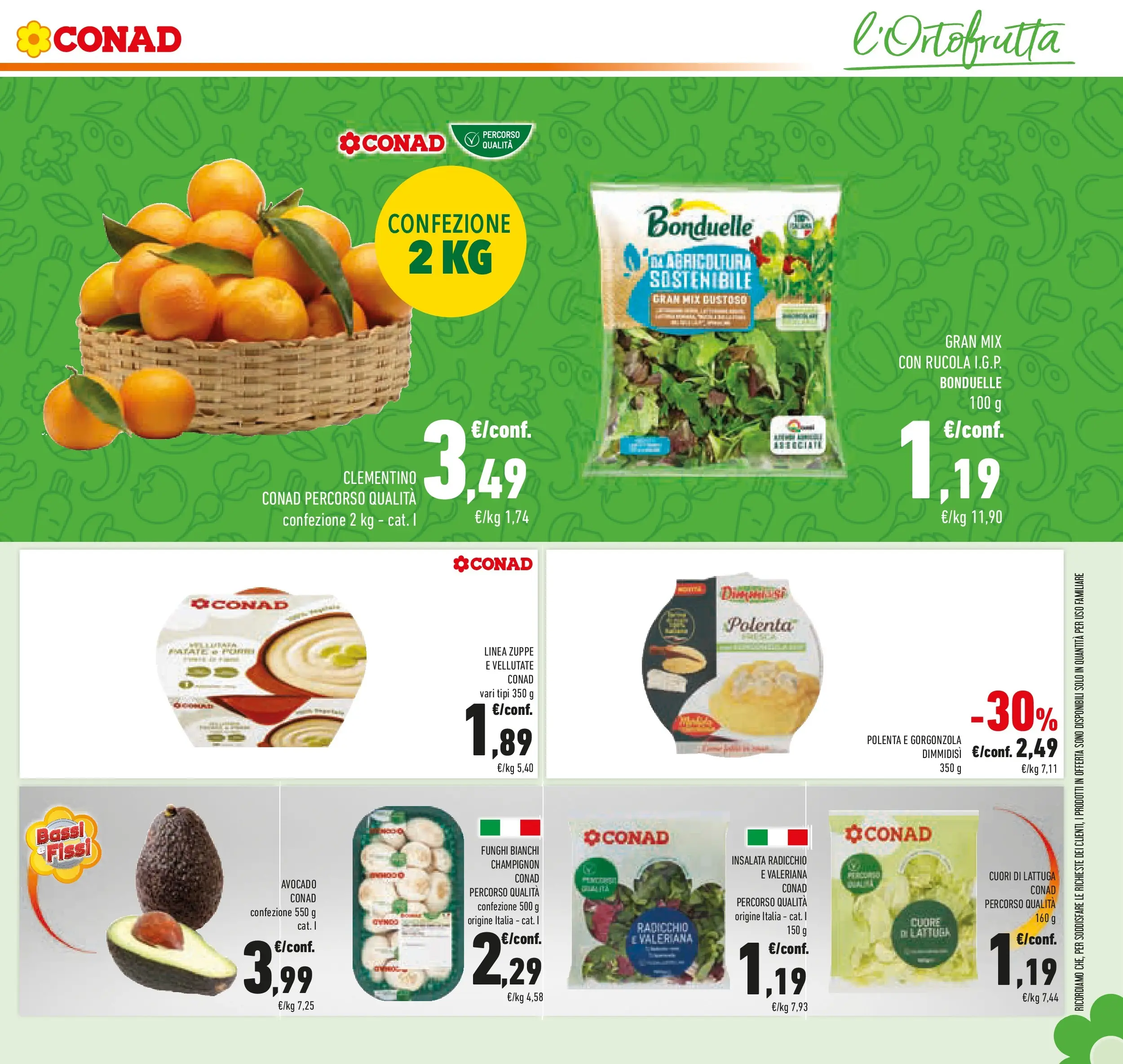 Volantino Conad dal 06/11/2025 > Anteprima | Pagina: 13 | Prodotti: Rucola, Insalata, Funghi, Lattuga