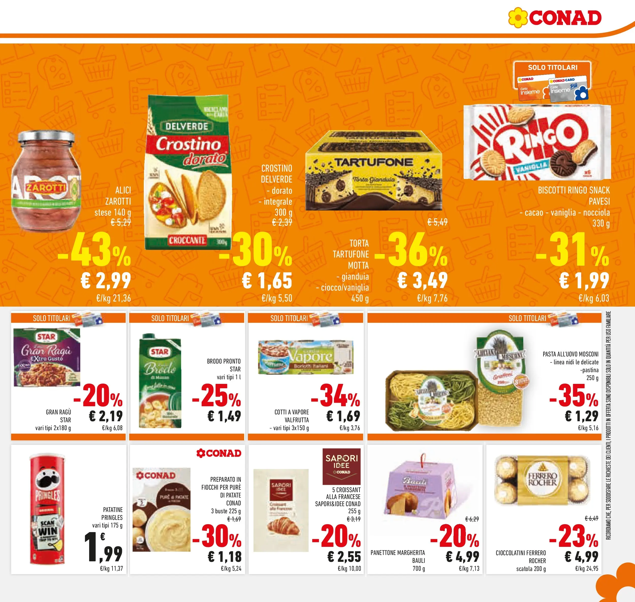 Volantino Conad dal 05/11/2025 > Anteprima | Pagina: 13 | Prodotti: Patatine, Biscotti, Alici, Scatola