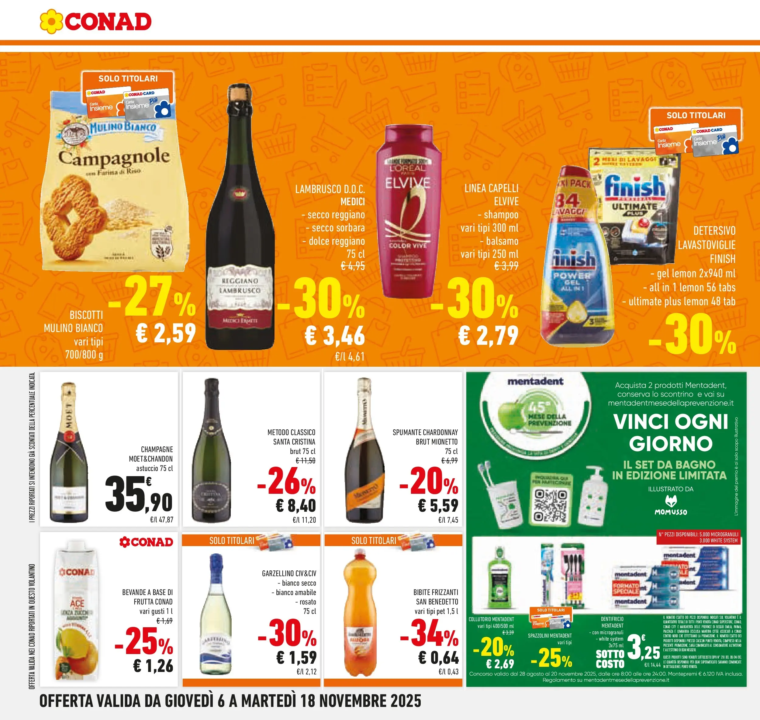 Volantino Conad dal 05/11/2025 > Anteprima | Pagina: 14 | Prodotti: Balsamo, Biscotti, Frutta, Bibite