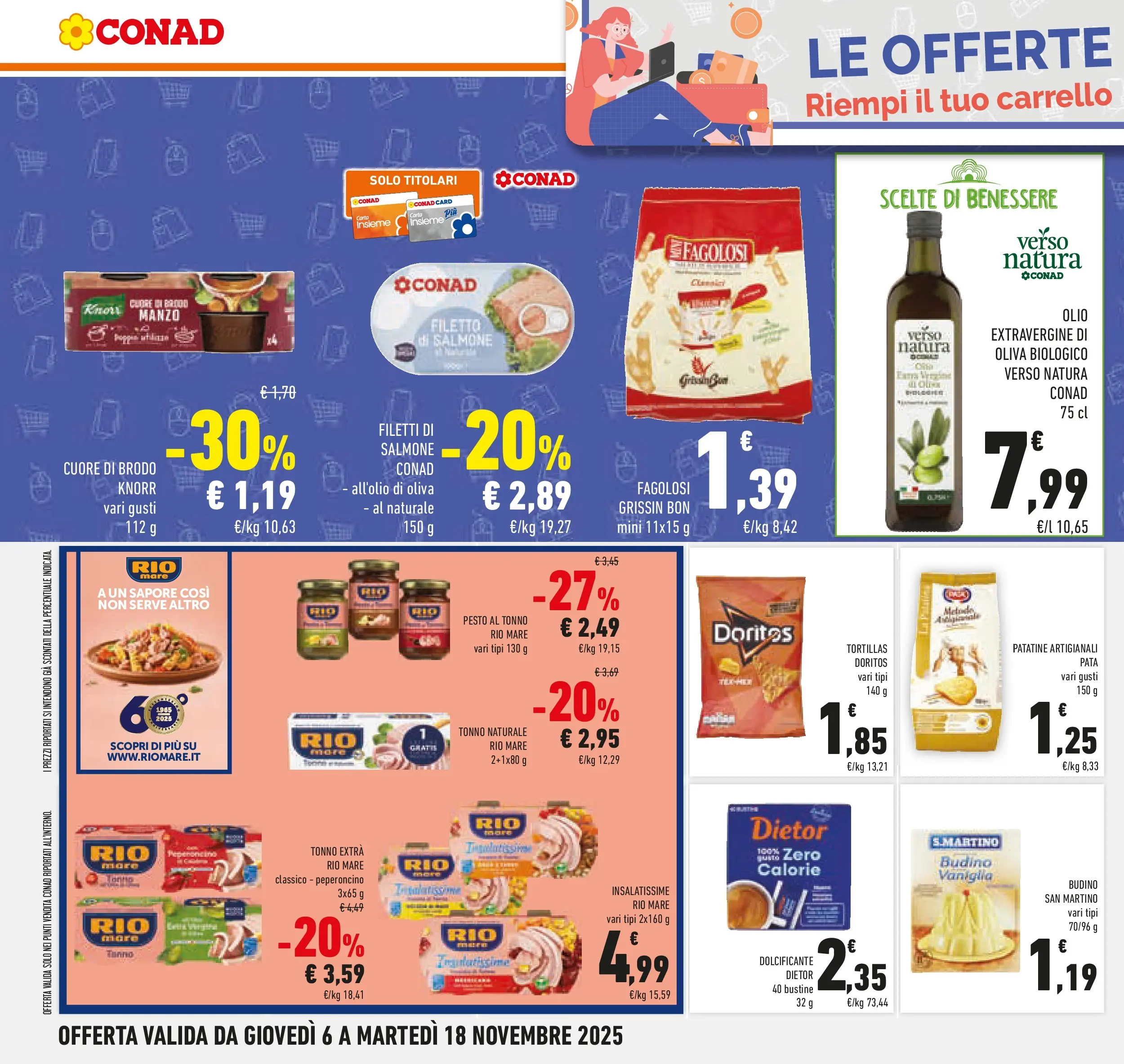 Volantino Conad dal 05/11/2025 > Anteprima | Pagina: 18 | Prodotti: Olio, Peperoncino, Tortillas, Tonno