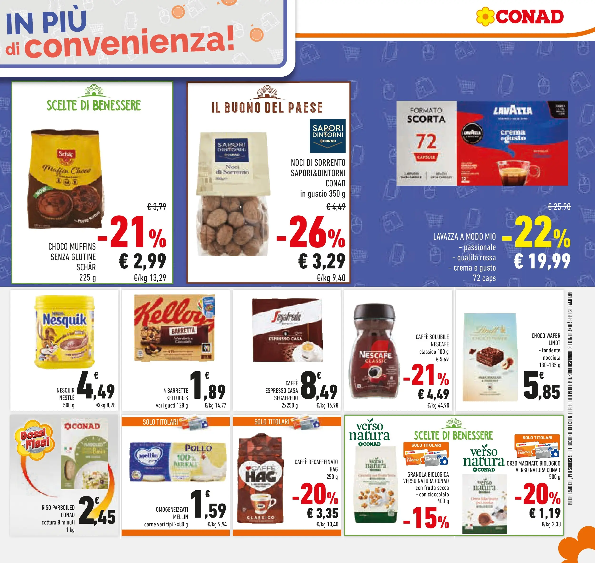 Volantino Conad dal 05/11/2025 > Anteprima | Pagina: 19 | Prodotti: Pollo, Noci, Lavazza, Macinato