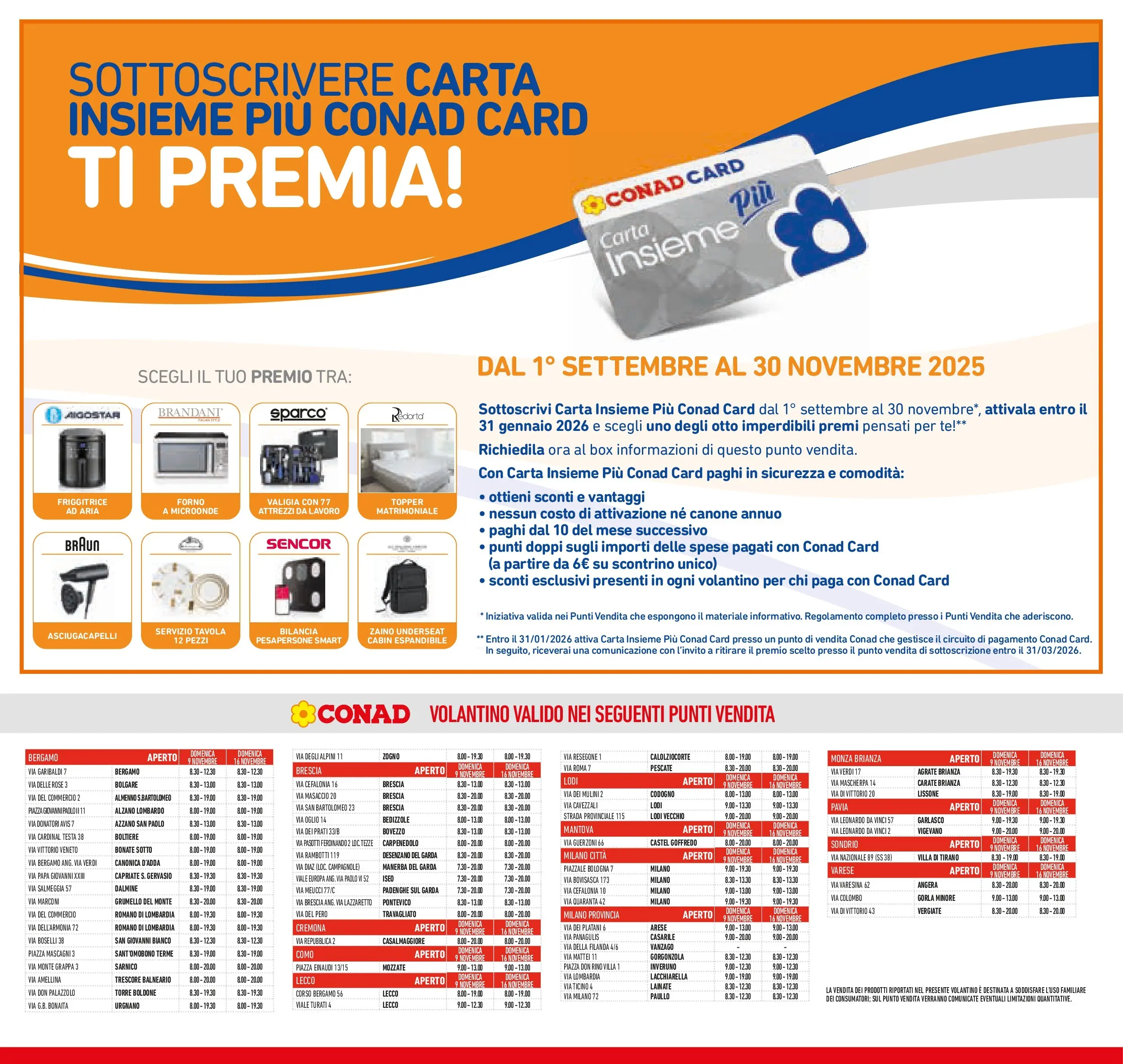 Volantino Conad dal 06/11/2025 > Anteprima | Pagina: 23 | Prodotti: Tè, Forno a microonde, Forno, Bilancia