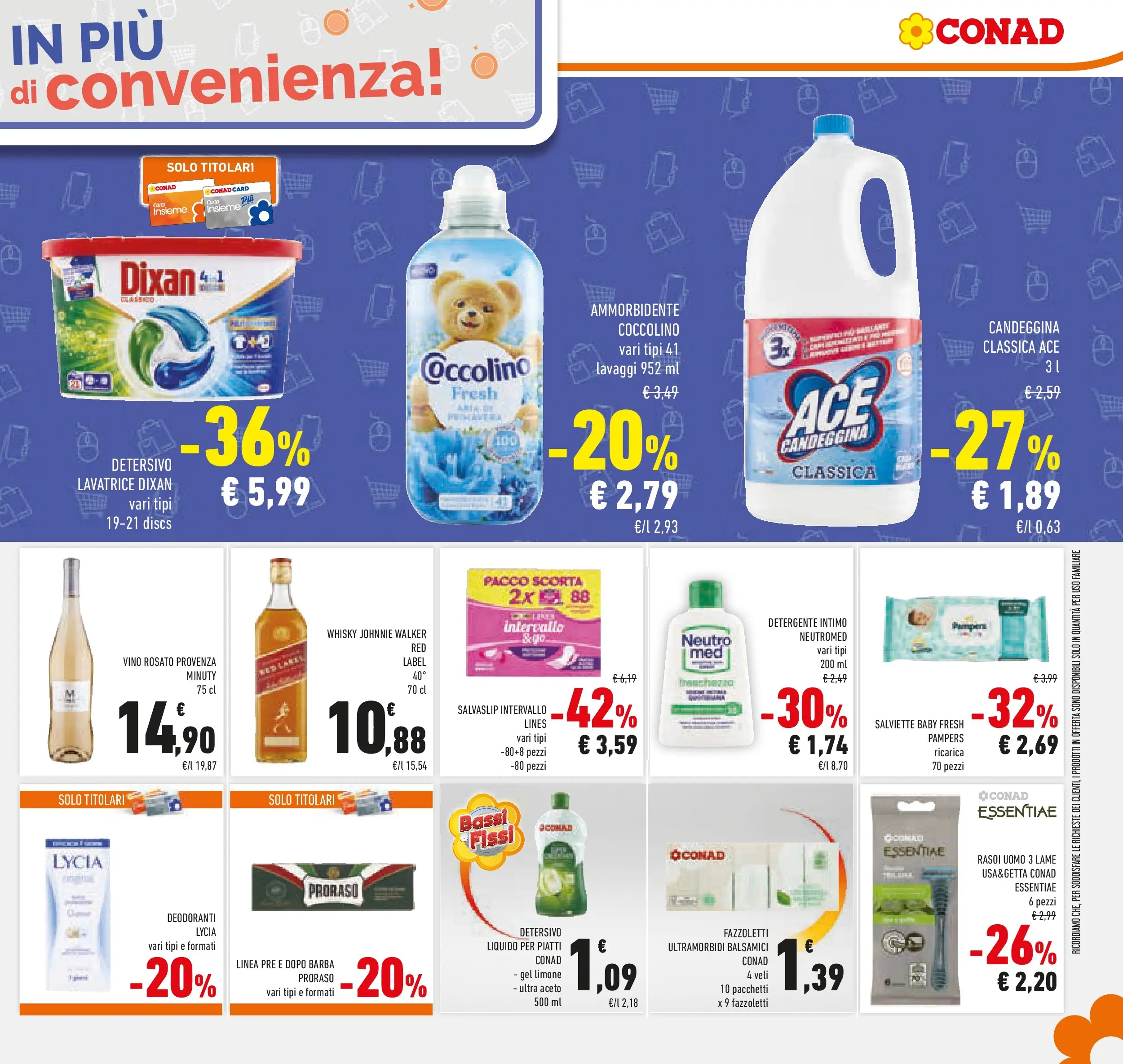 Volantino Conad dal 05/11/2025 > Anteprima | Pagina: 23 | Prodotti: Detergente intimo, Fazzoletti, Lavatrice, Pampers