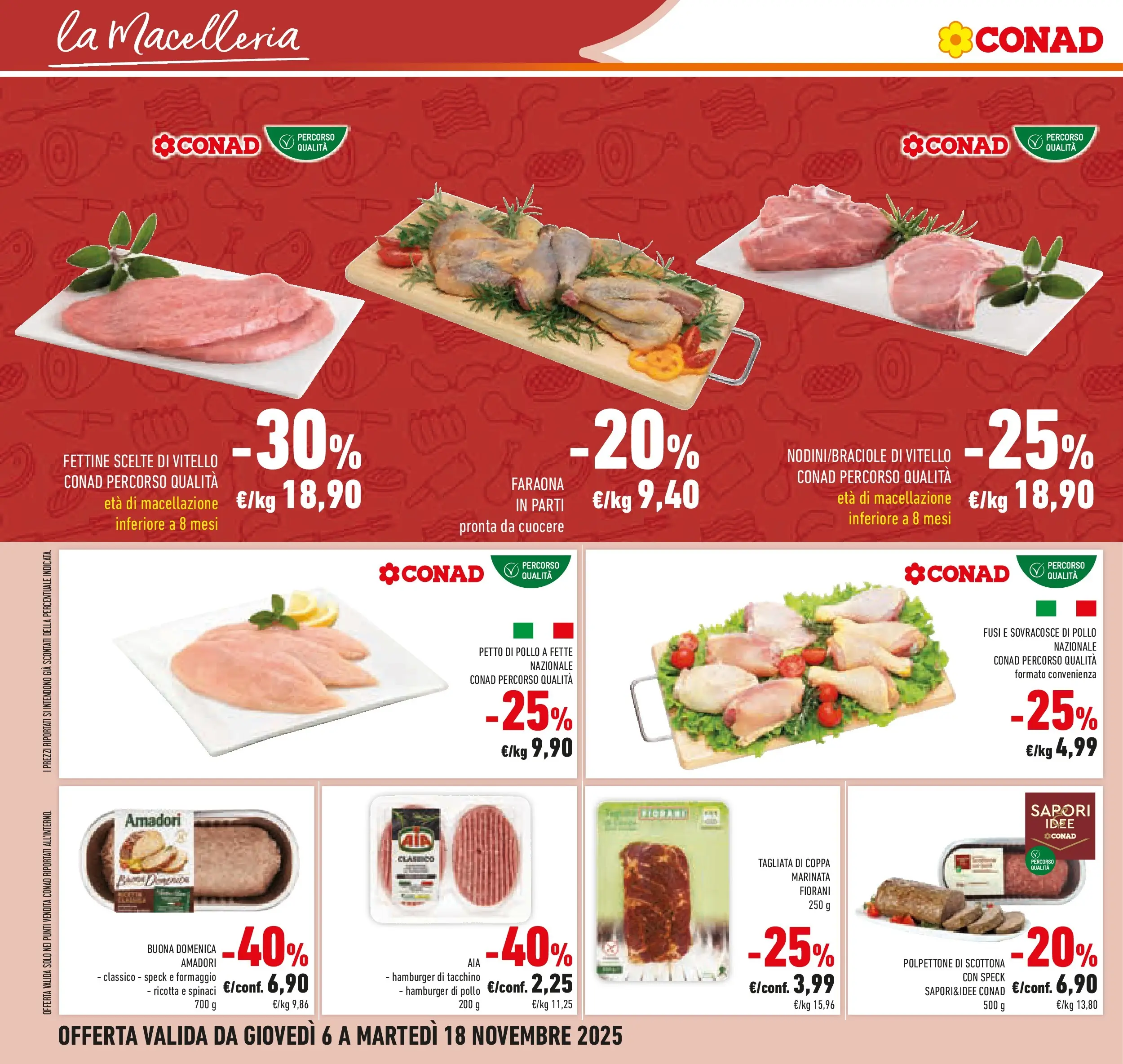 Volantino Conad dal 05/11/2025 > Anteprima | Pagina: 30 | Prodotti: Spinaci, Vitello, Ricotta, Hamburger