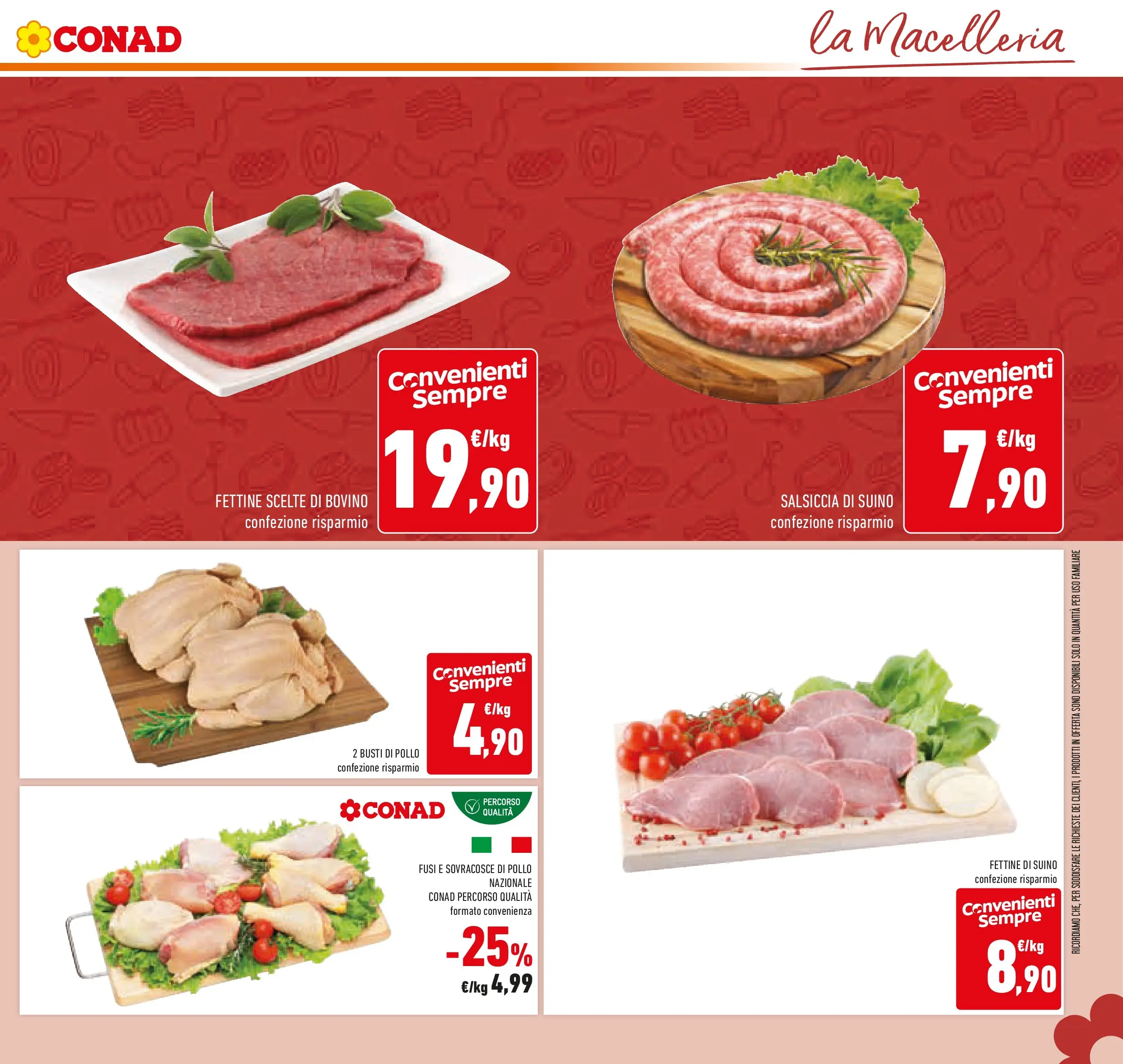 Volantino Conad dal 06/11/2025 > Anteprima | Pagina: 15 | Prodotti: Bovino, Pollo, Suino, Salsiccia