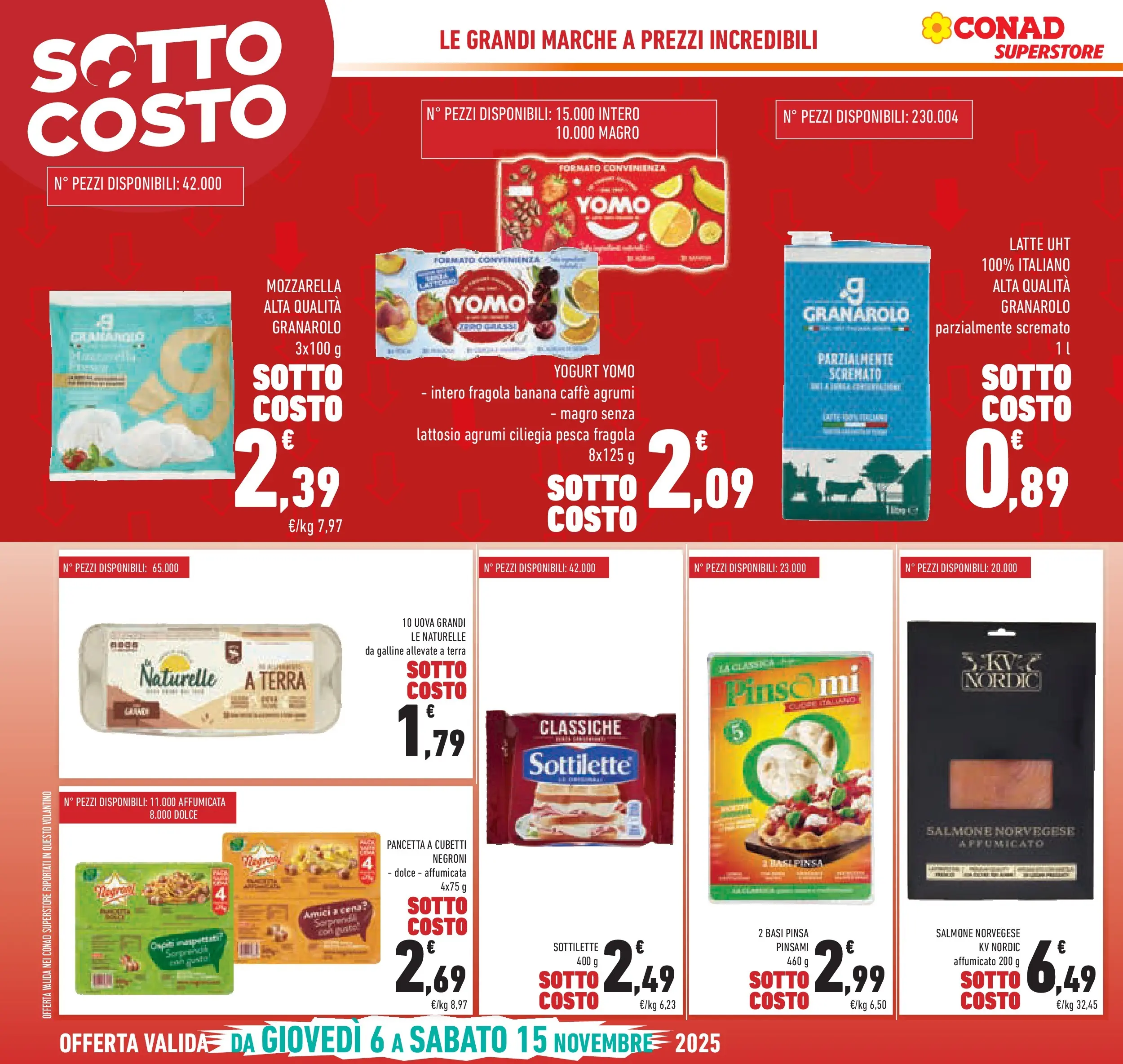 Volantino Conad dal 05/11/2025 > Anteprima | Pagina: 4 | Prodotti: Caffè, Salmone, Pesca, Terra