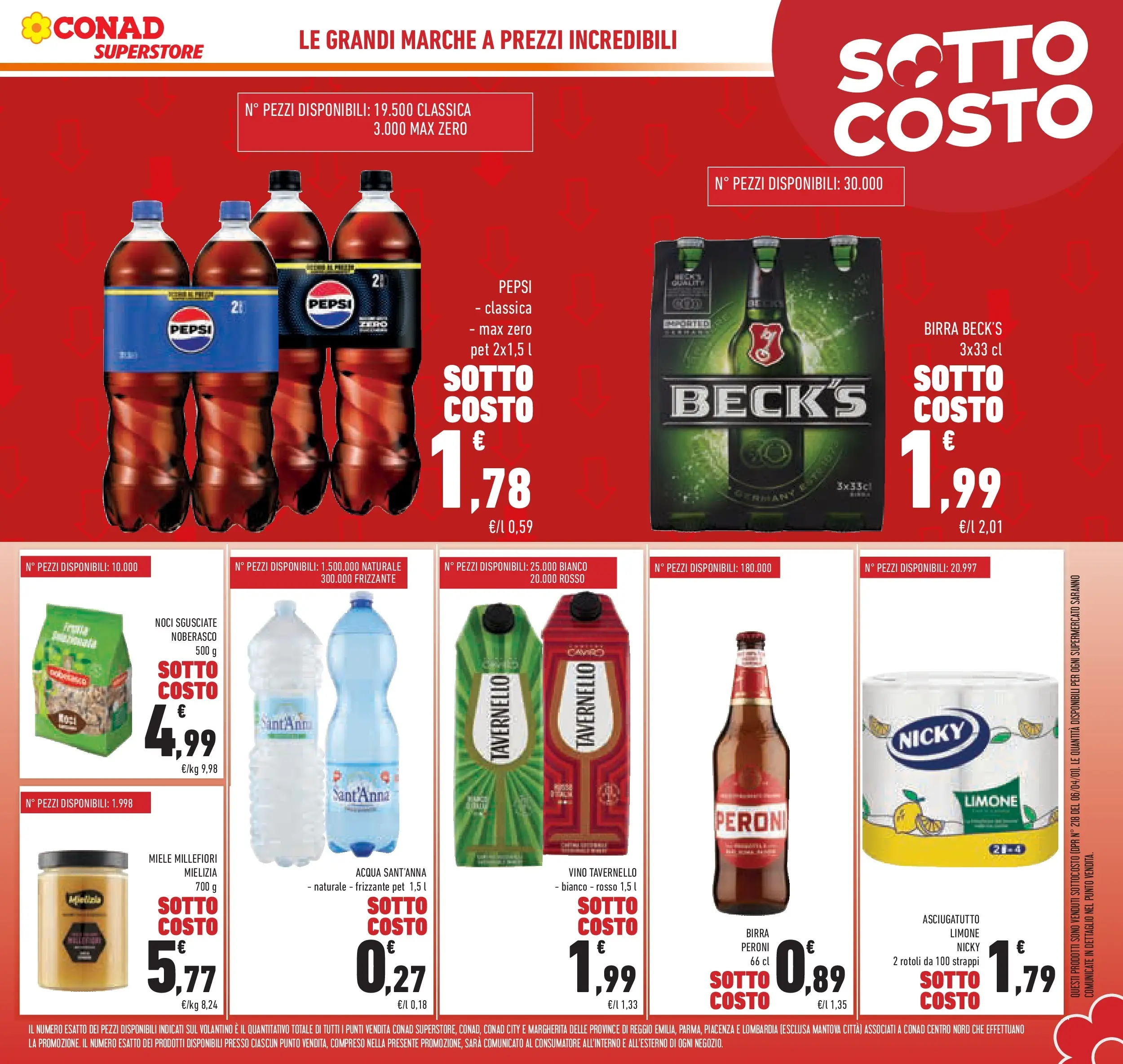 Volantino Conad dal 05/11/2025 > Anteprima | Pagina: 7 | Prodotti: Birra, Acqua, Vino, Asciugatutto