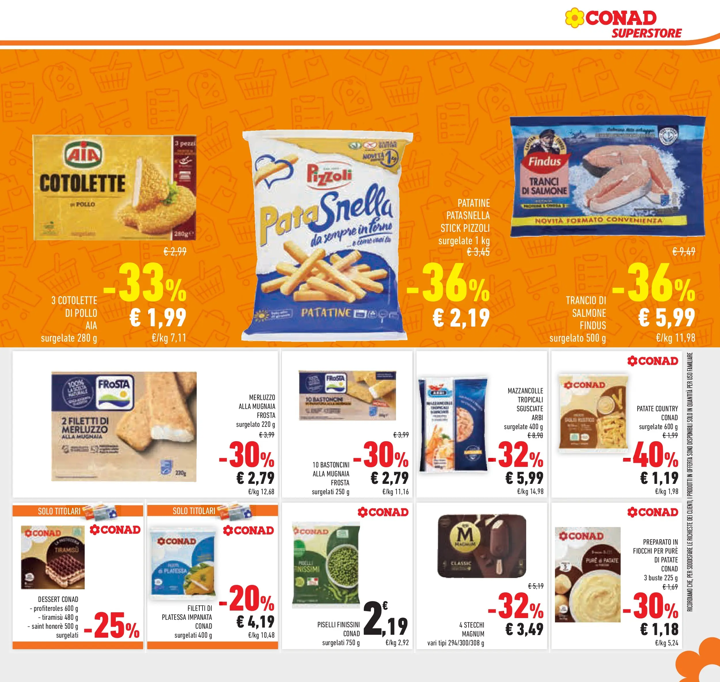 Volantino Conad dal 05/11/2025 > Anteprima | Pagina: 11 | Prodotti: Pollo, Merluzzo, Mazzancolle, Piselli