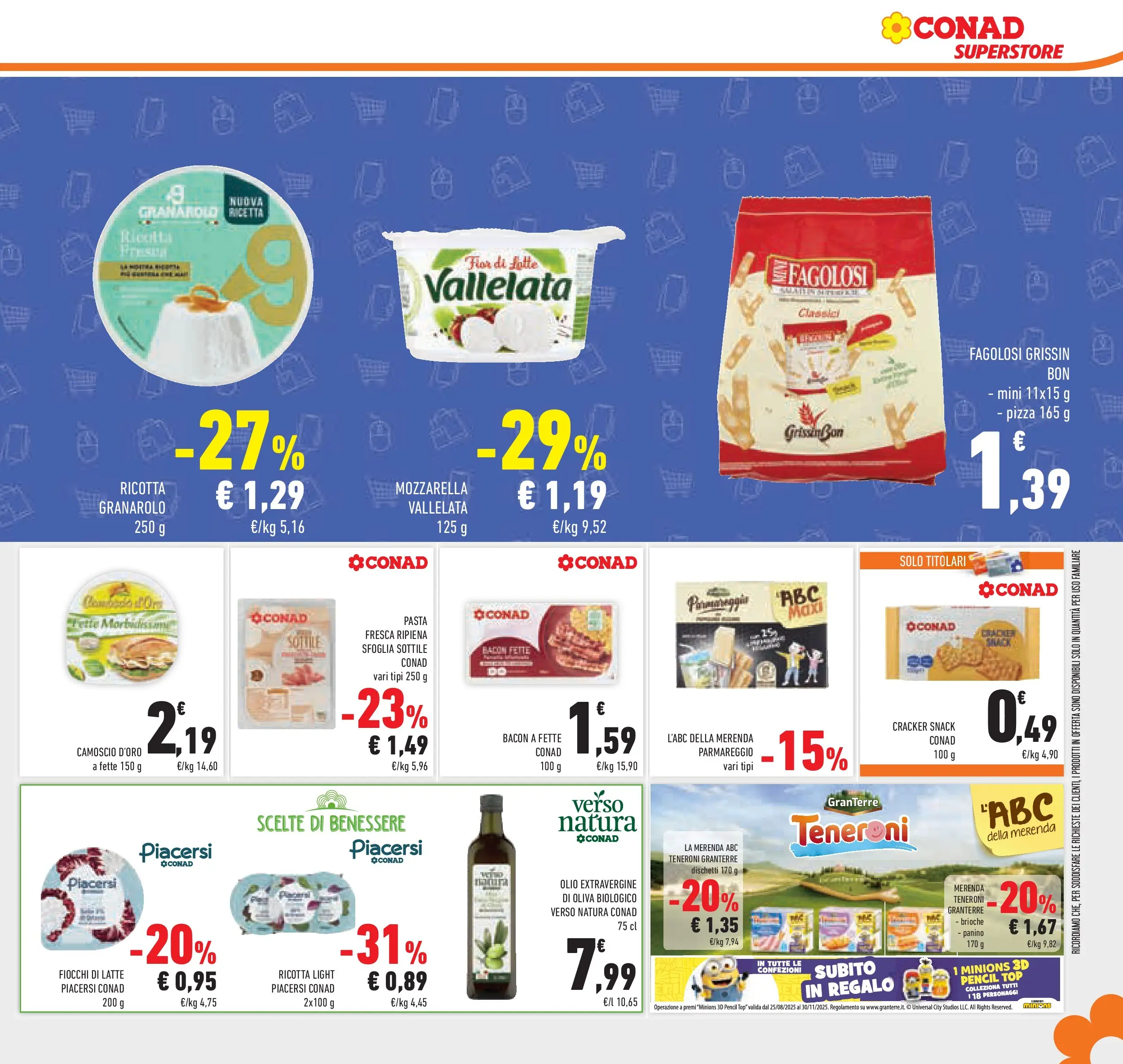 Volantino Conad dal 05/11/2025 > Anteprima | Pagina: 25 | Prodotti: Fiocchi, Olio, Pasta, Crackers