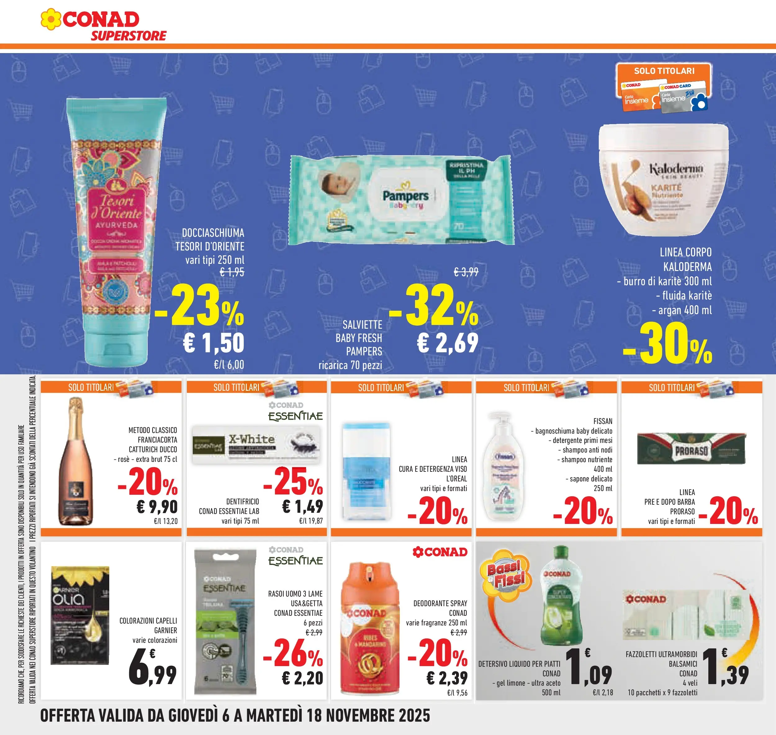 Volantino Conad dal 05/11/2025 > Anteprima | Pagina: 30 | Prodotti: Sapone, Deodorante, Detergente, Fazzoletti
